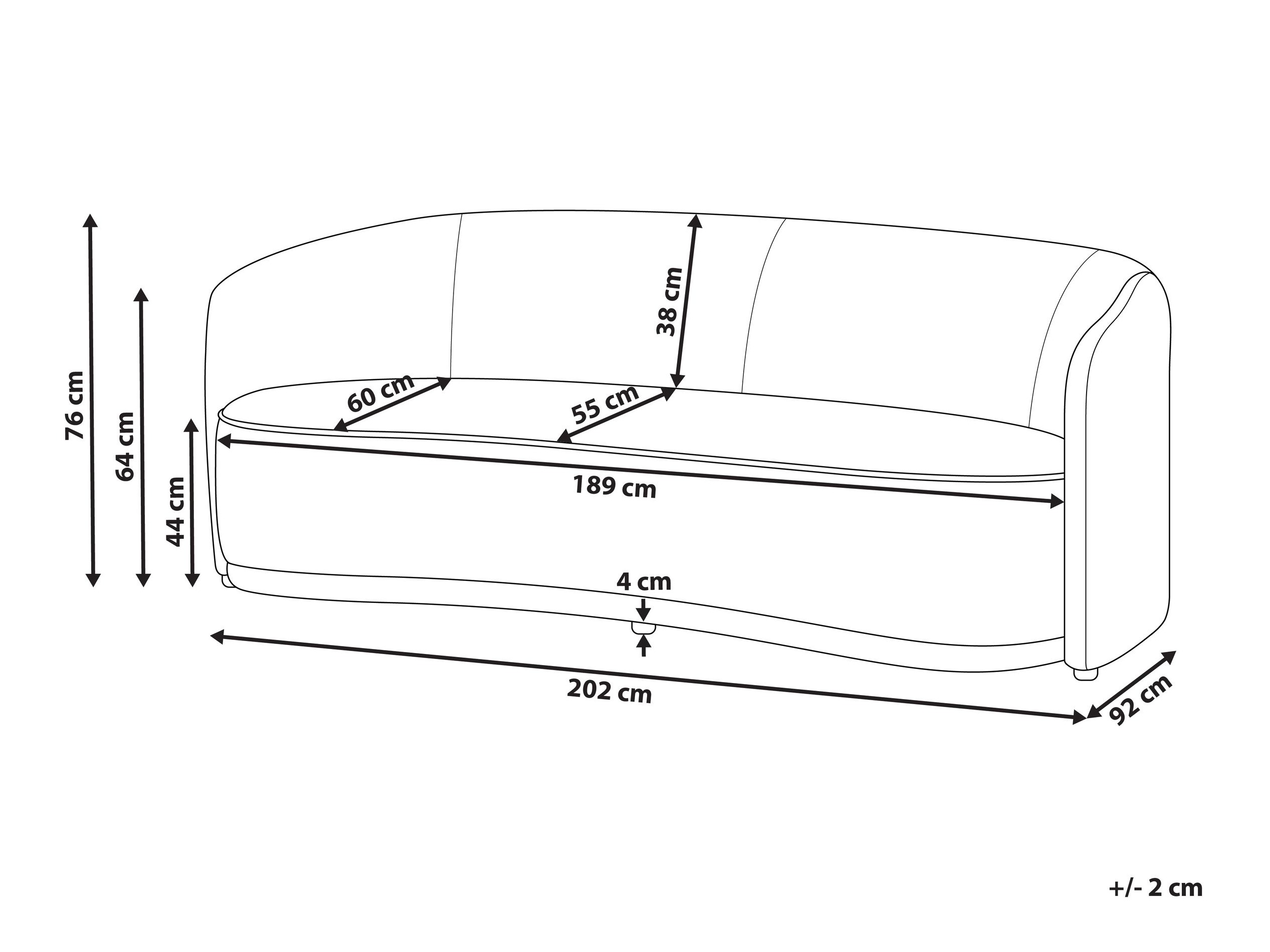 Диван Berwyn 2752 (Сив)