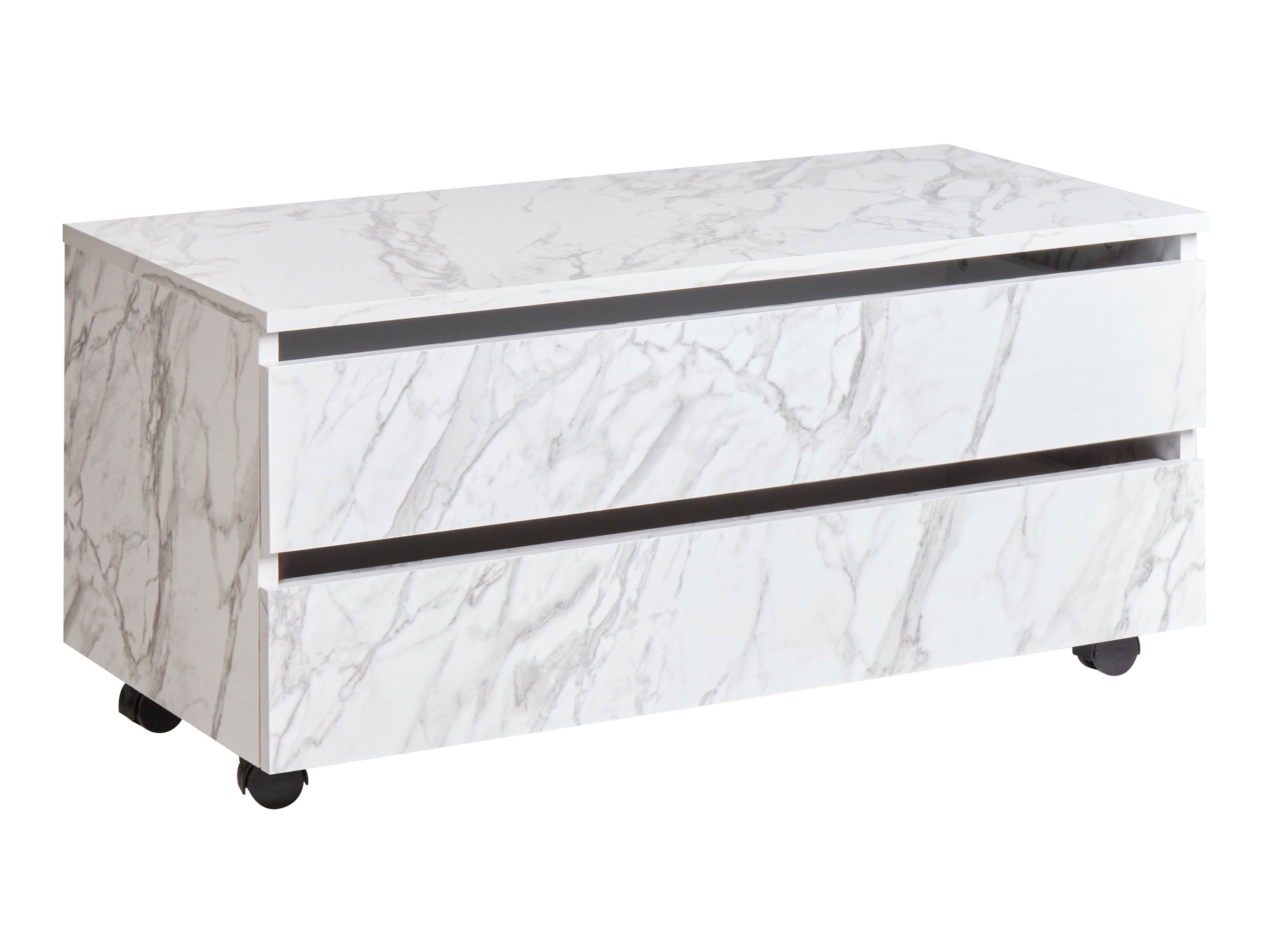 Стоящ шкаф за баня Berwyn 2755 (Бял мрамор)