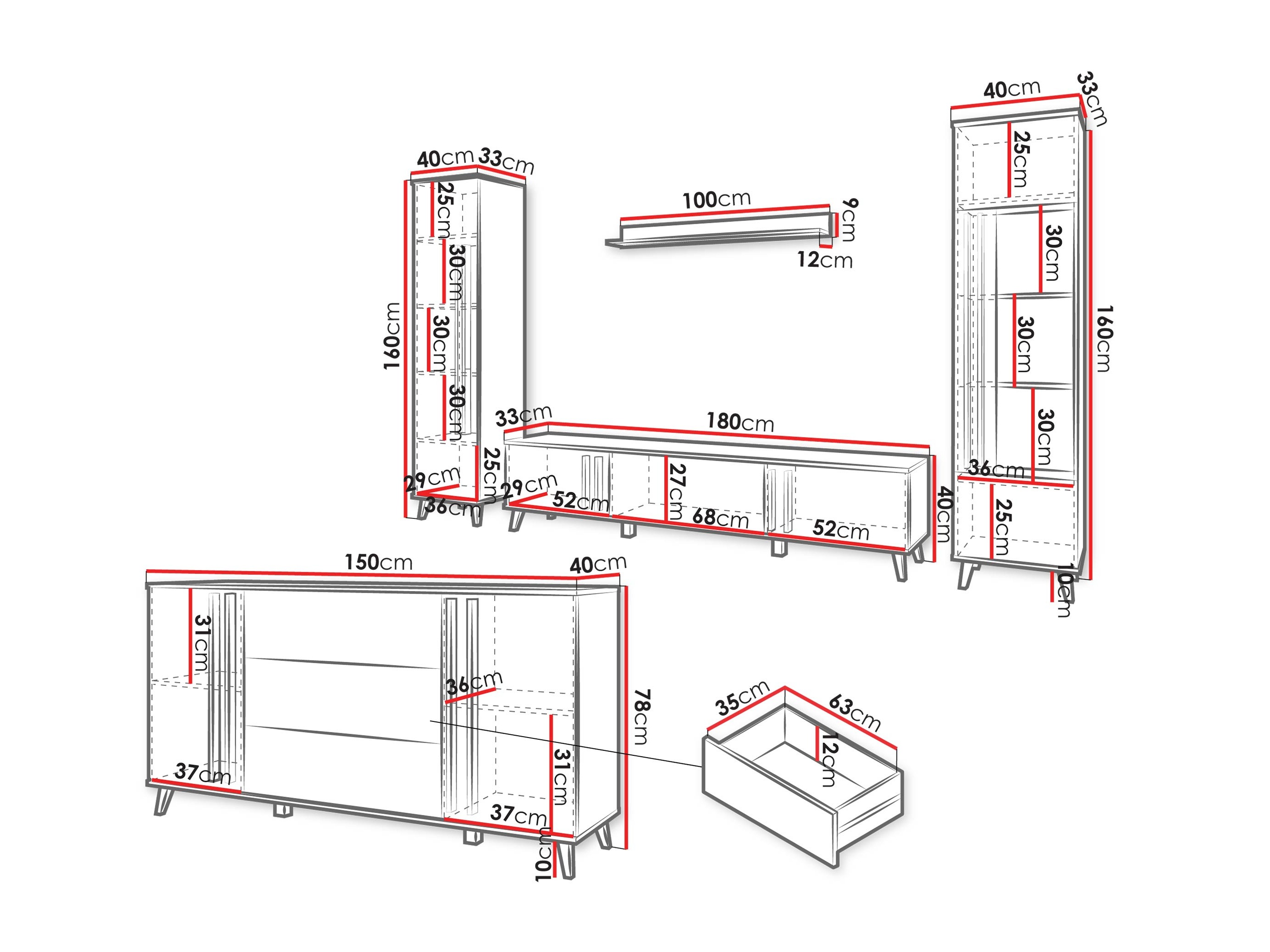 Комплект за хол Temora 105 (Congo)