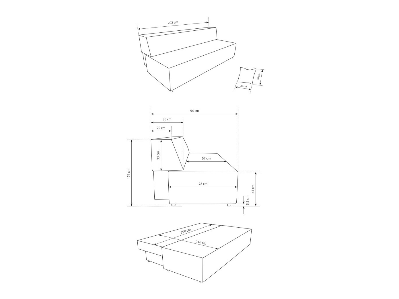 Разтегателен диван Kingston 185 (Tilia 11)