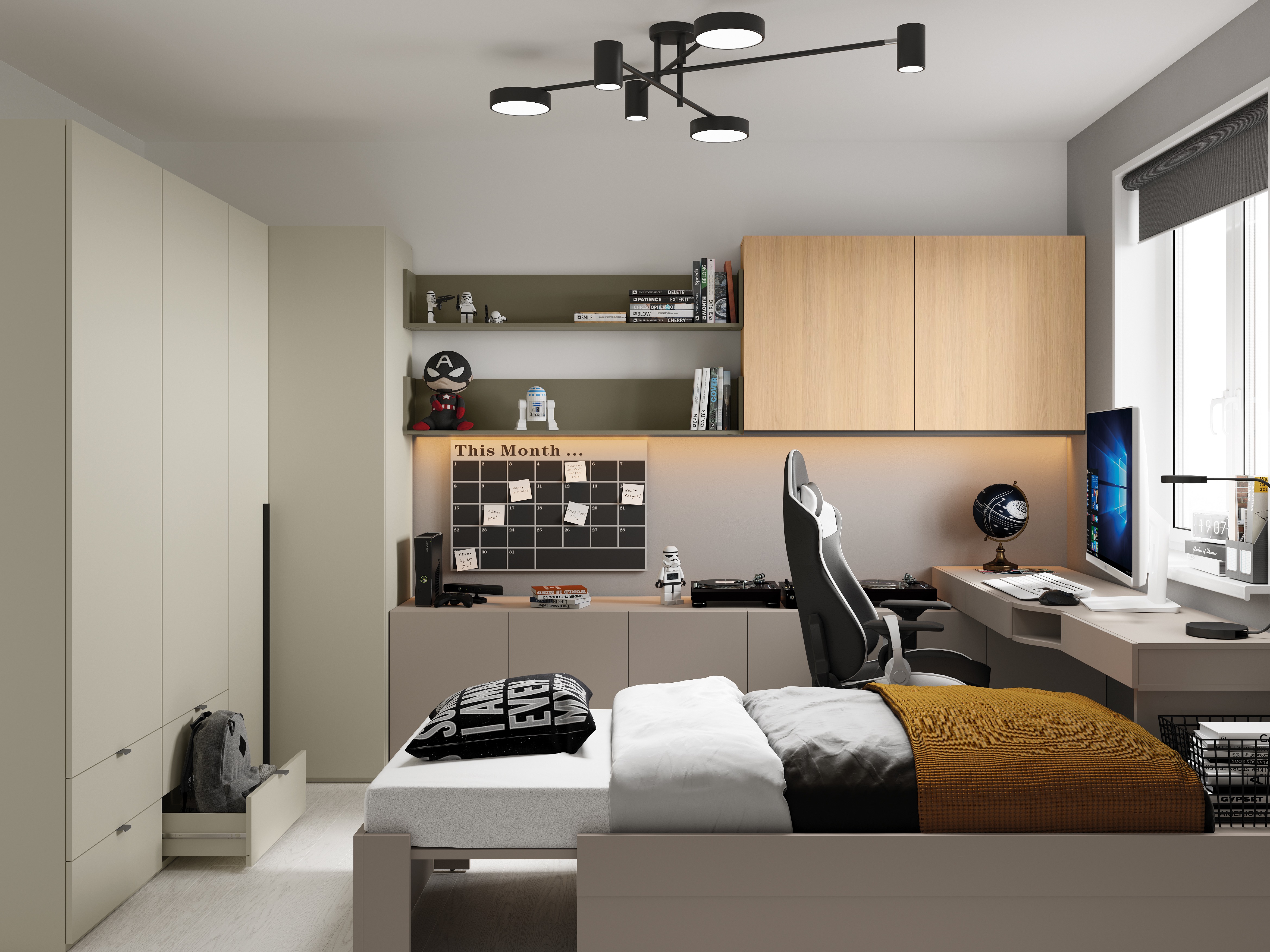 Стенна етажерка Evareve 109 (Зелен)