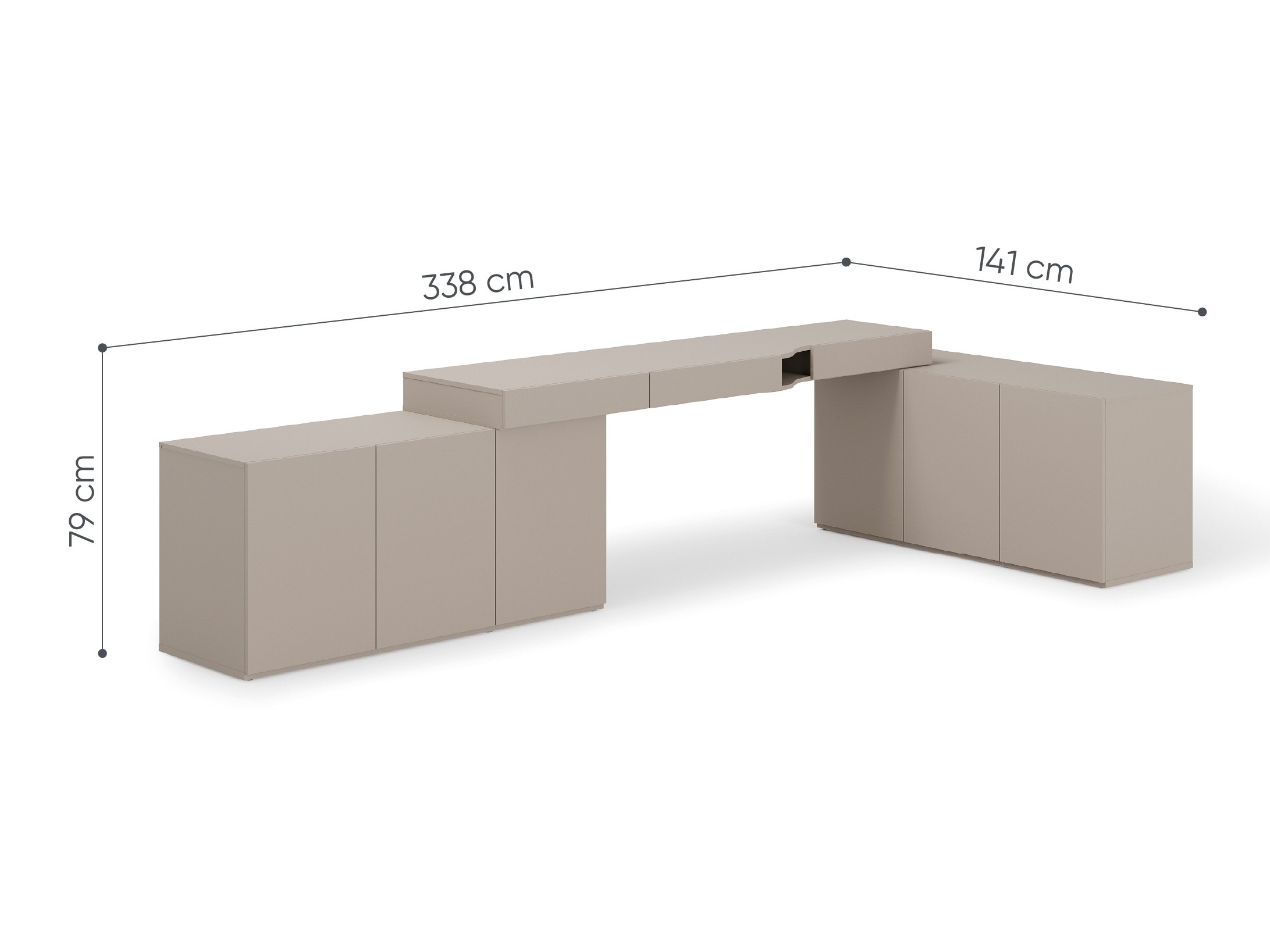 Ъглово офис бюро Evareve 115 (Ляв)