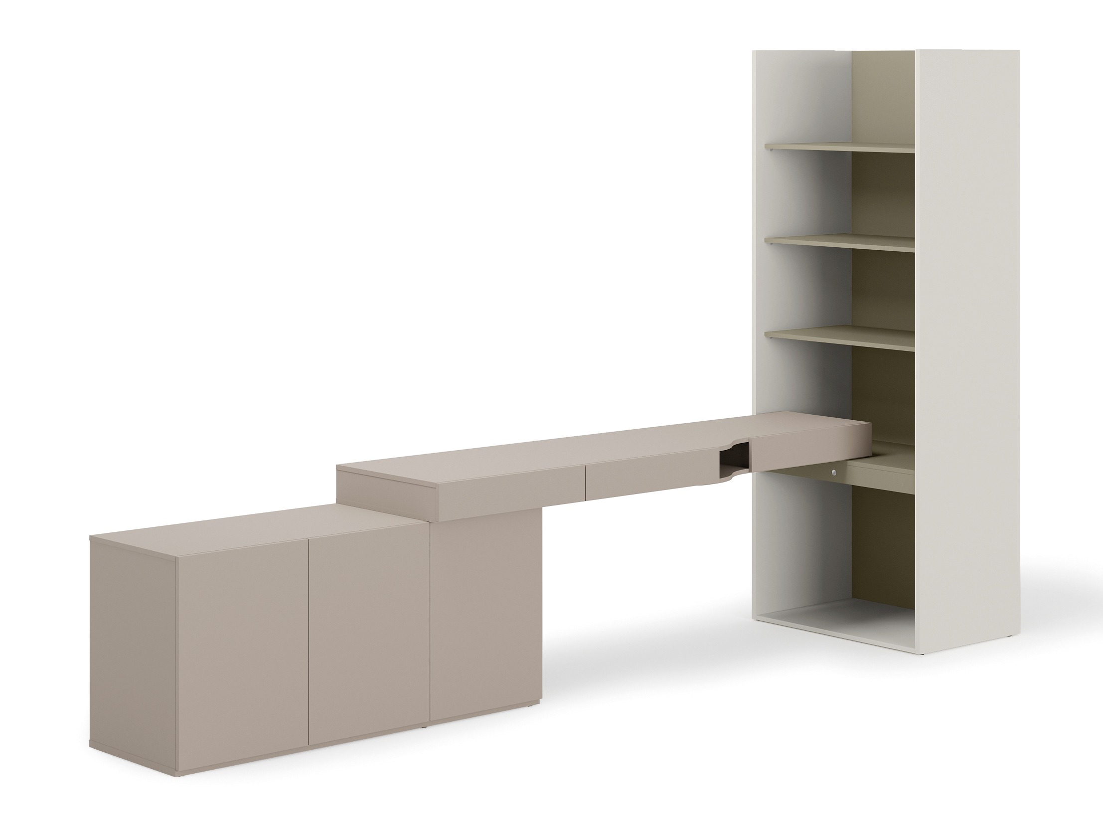 Комплект за домашен офис Evareve 118 (Сив + Зелен)