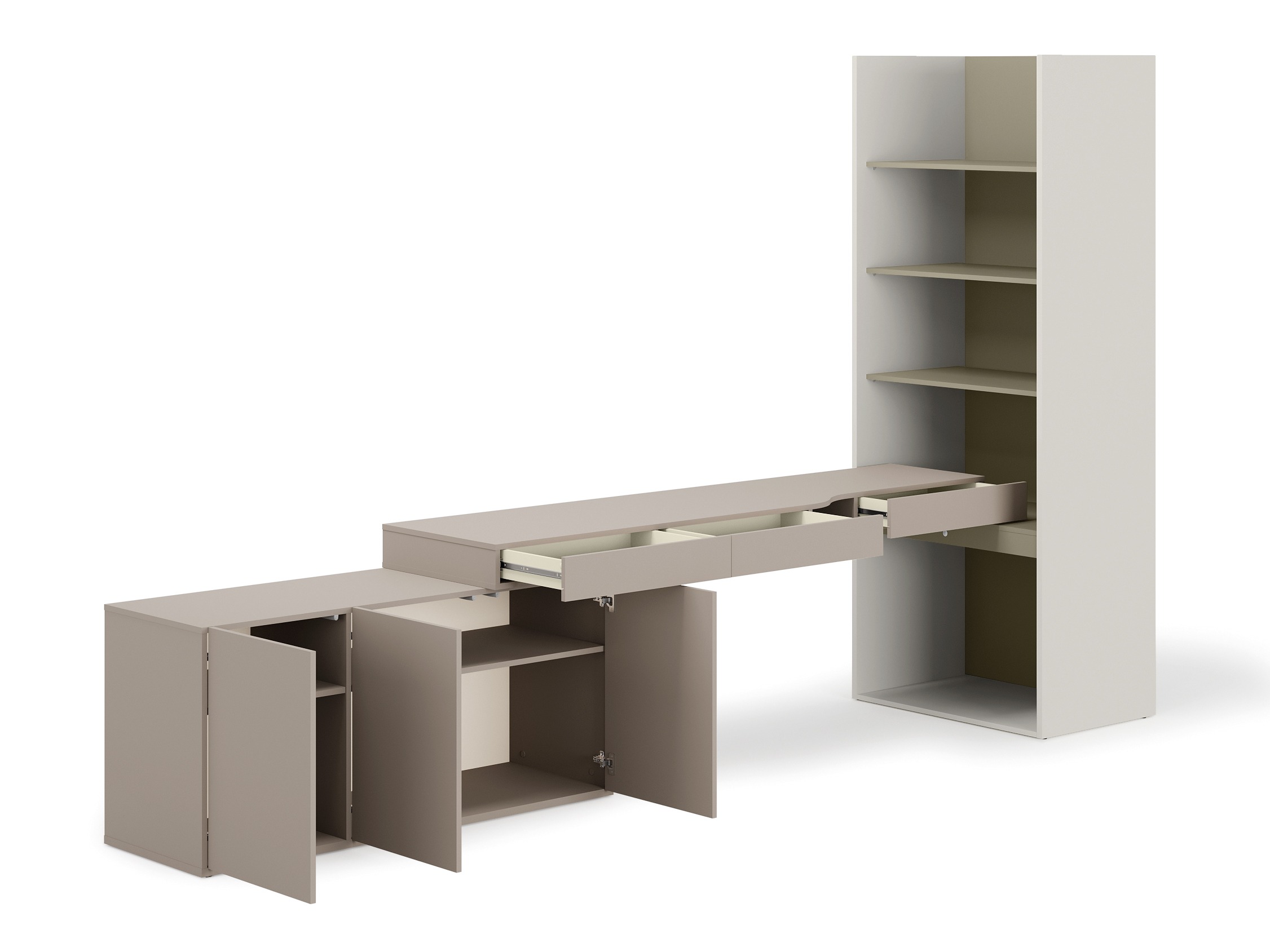 Комплект за домашен офис Evareve 118 (Сив + Зелен)