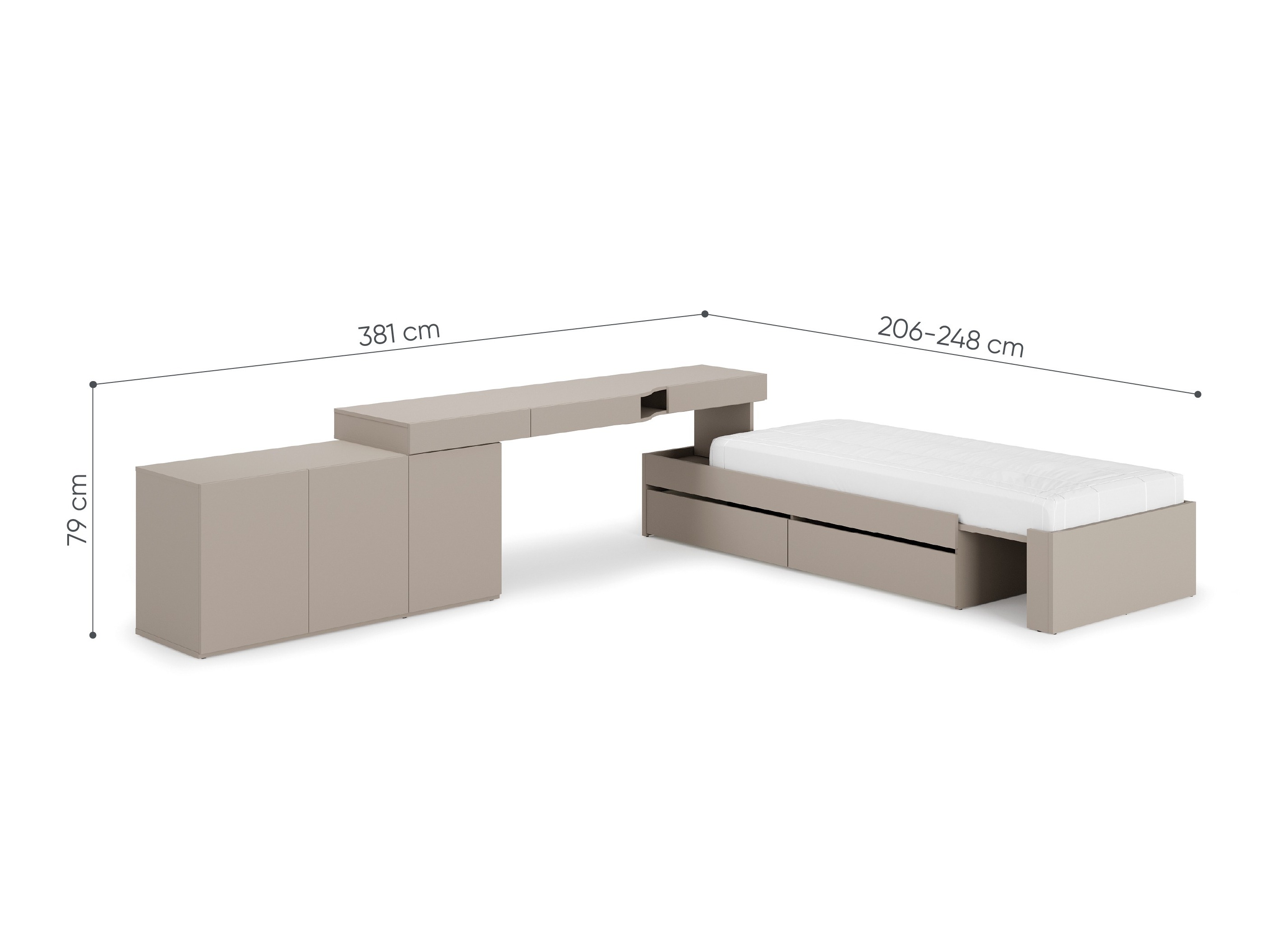 Мебелен комплект Evareve 113 (Ляв)