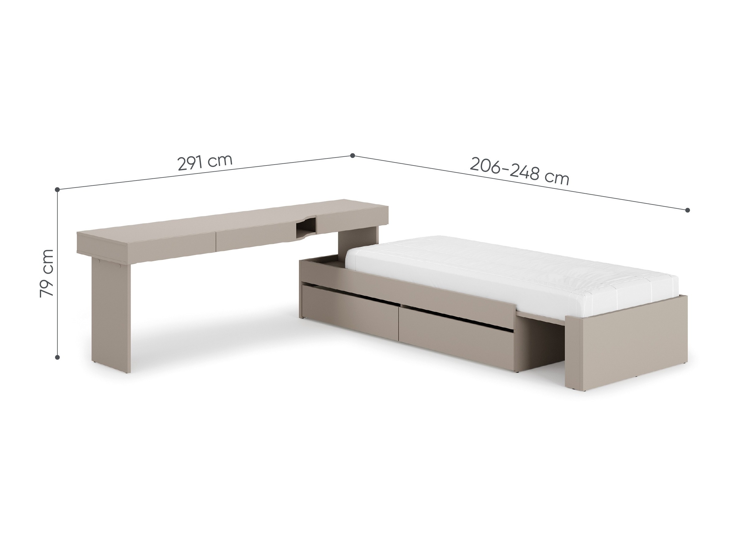 Мебелен комплект Evareve 117 (Ляв)