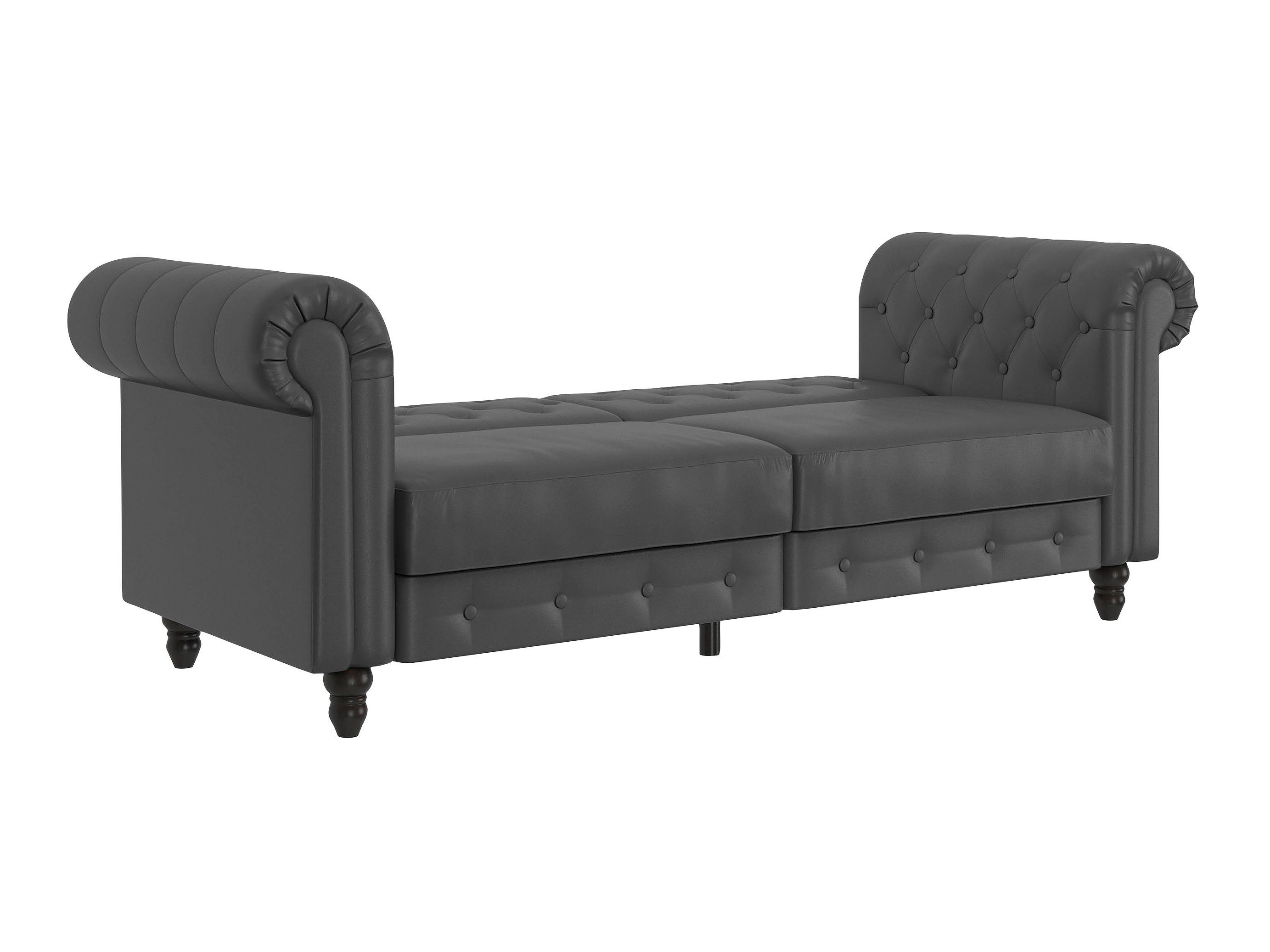 Chesterfield диван Tulsa 217 (Тъмно сив)
