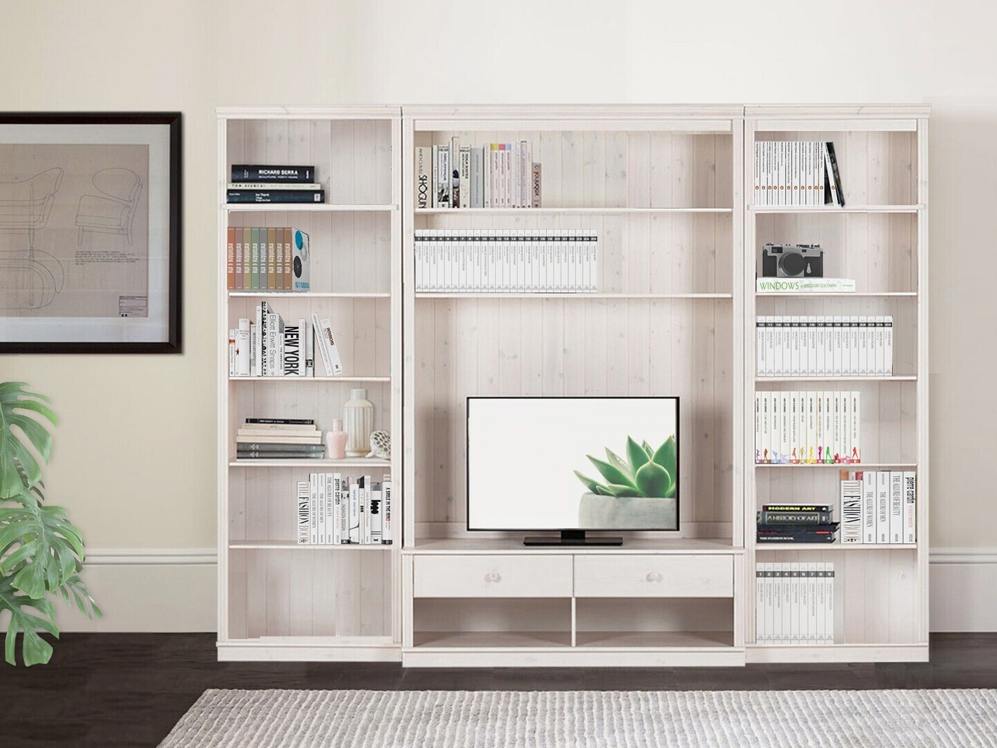 Комплект за хол Saltoro 127 (Бял)