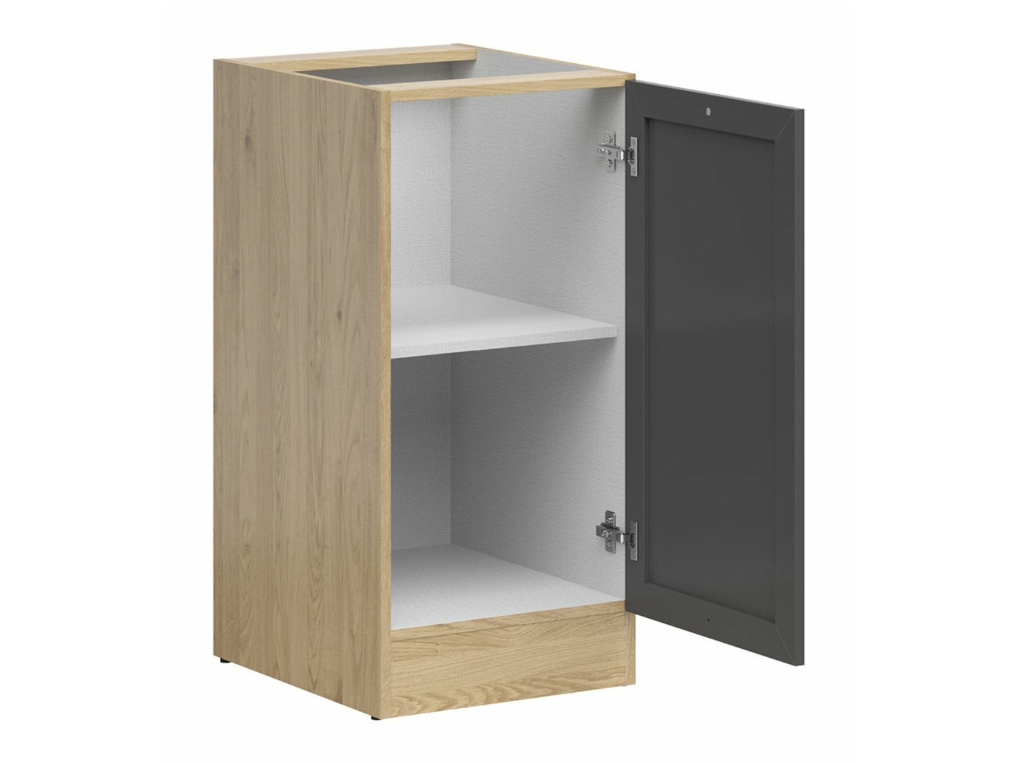 Модулен шкаф с врати Classic Grey Oak 100