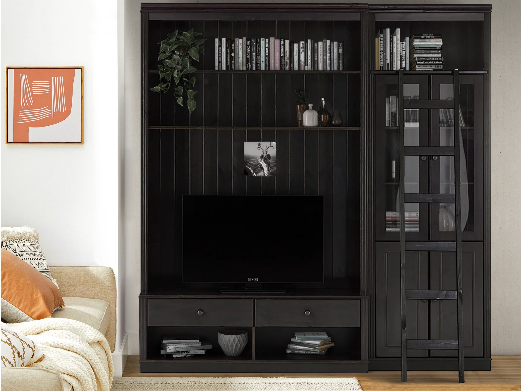 Комплект за хол Saltoro 125 (Тъмнокафяв)