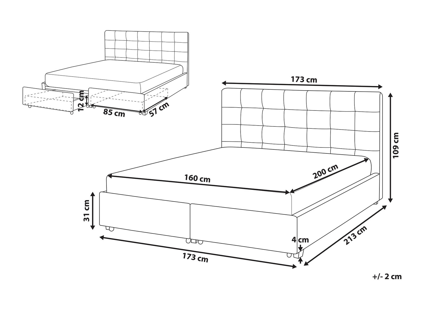 Легло Berwyn 590 (Светло сив)