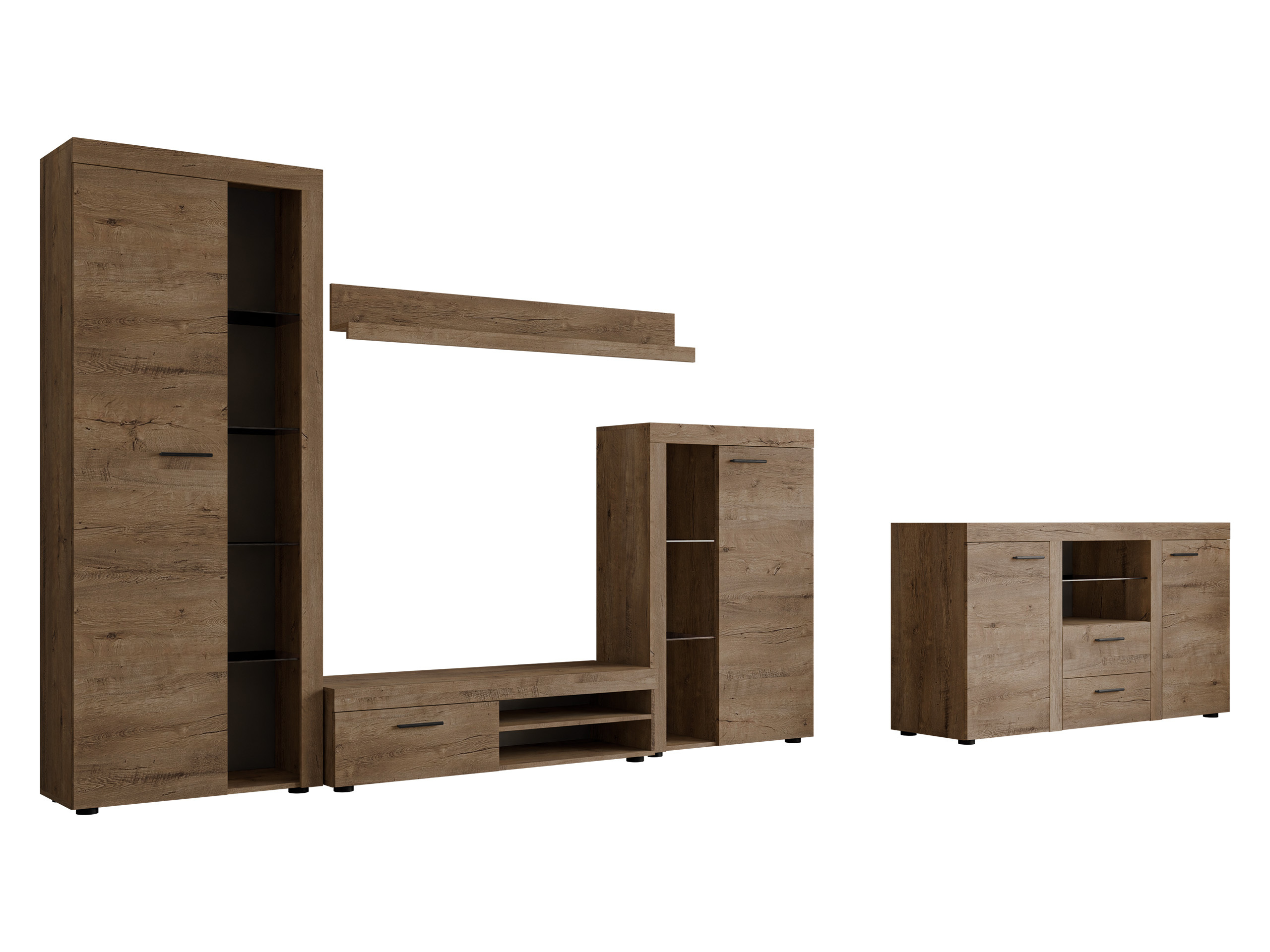 Комплект за хол Tucson 106 (Дъб левка)