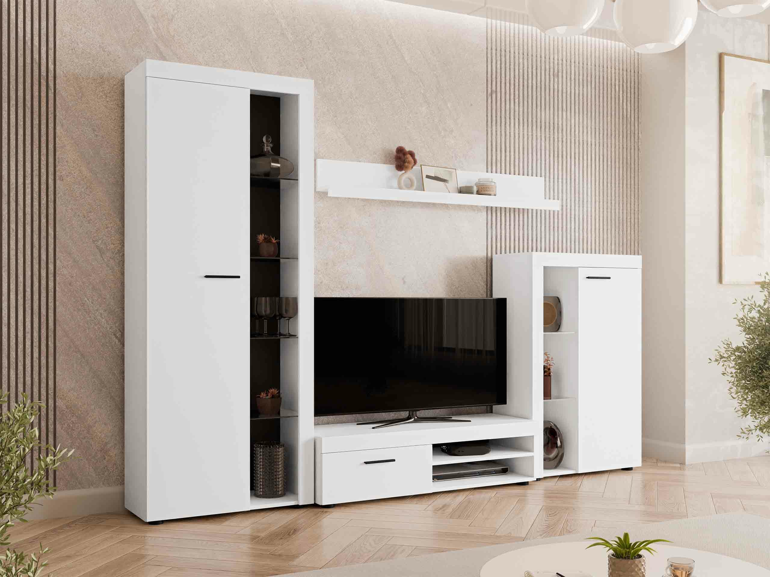 Комплект за хол Univio (Бял)