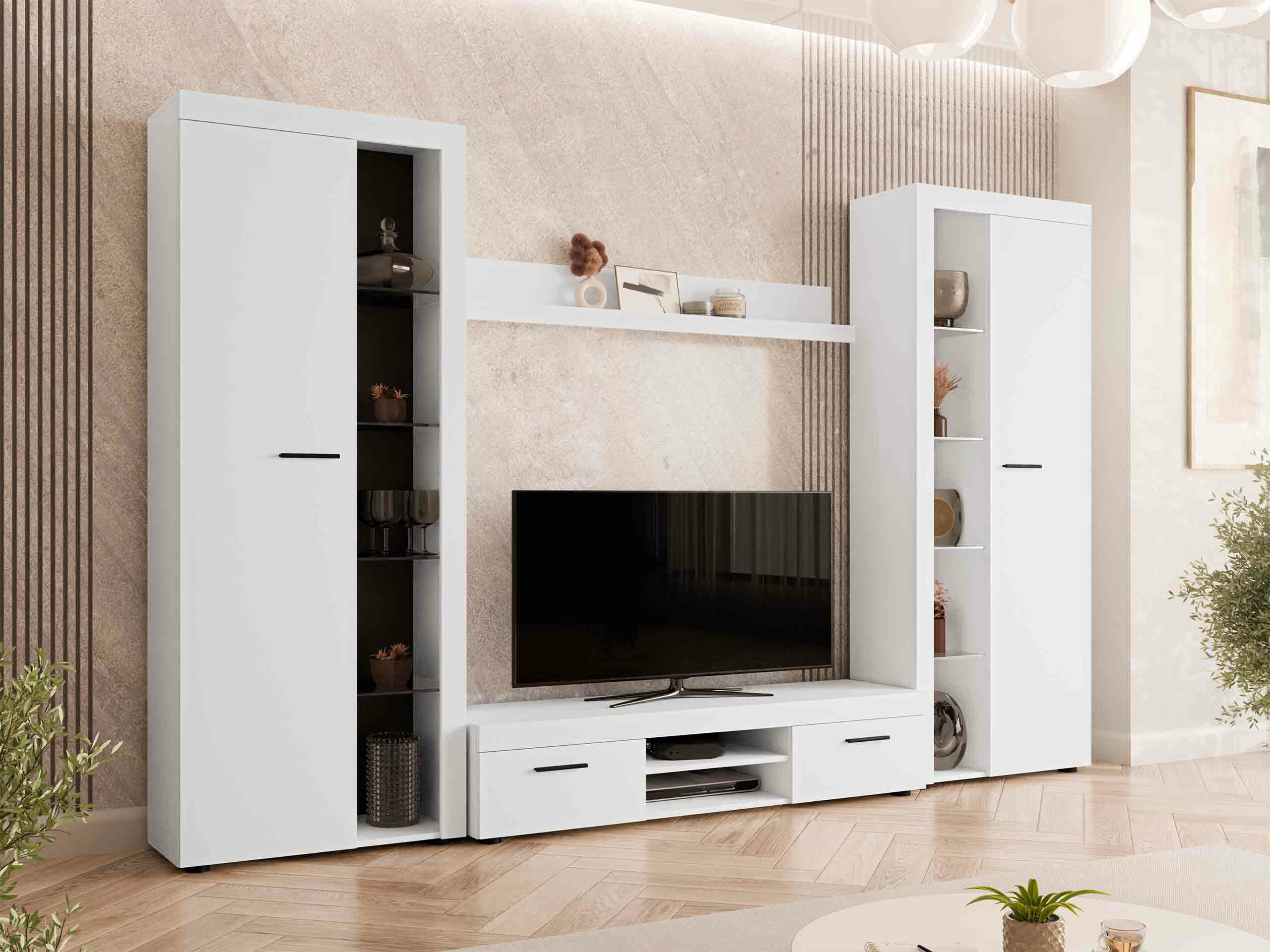 Комплект за хол Univio II (Бял)