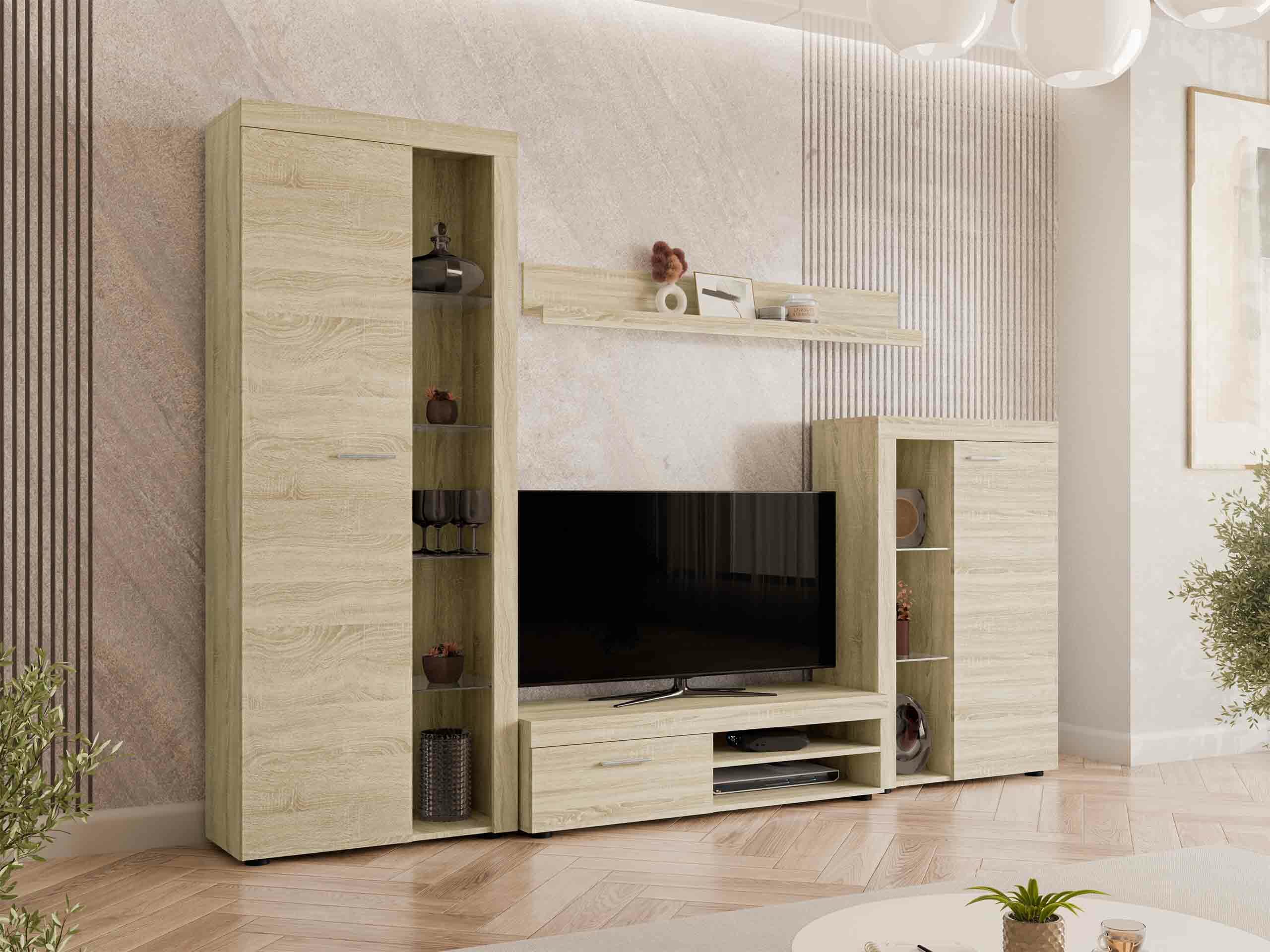 Комплект за хол Univio (Сонома дъб)