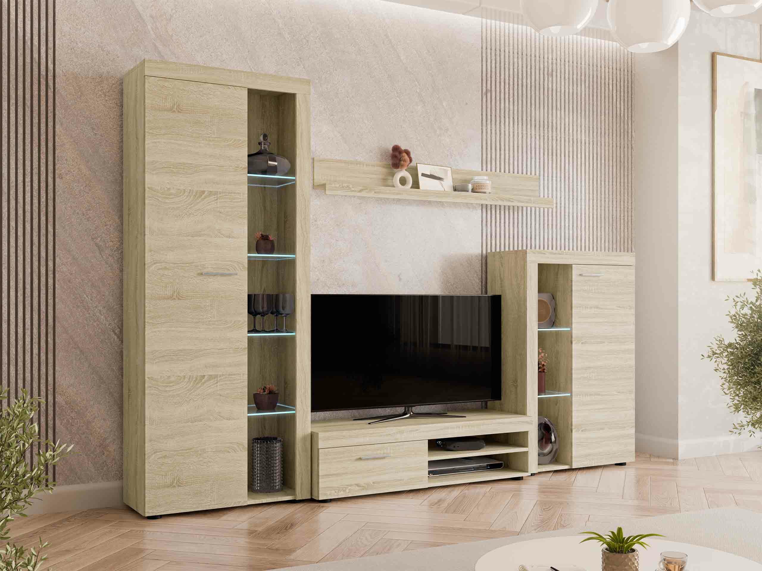 Комплект за хол Univio (Сонома дъб)