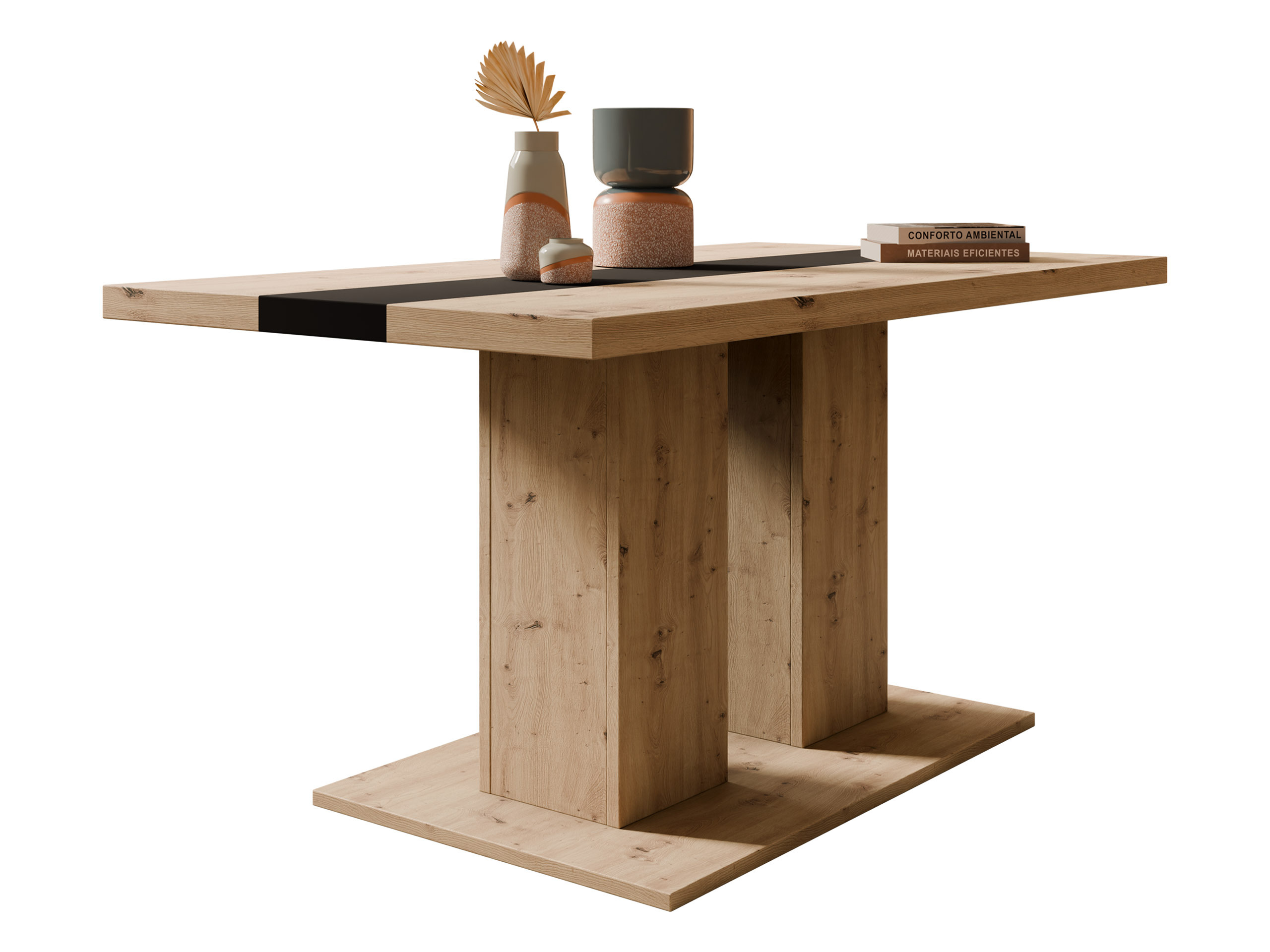 Масичка за кафе Tucson 147 (Artisan дъб + Черен)