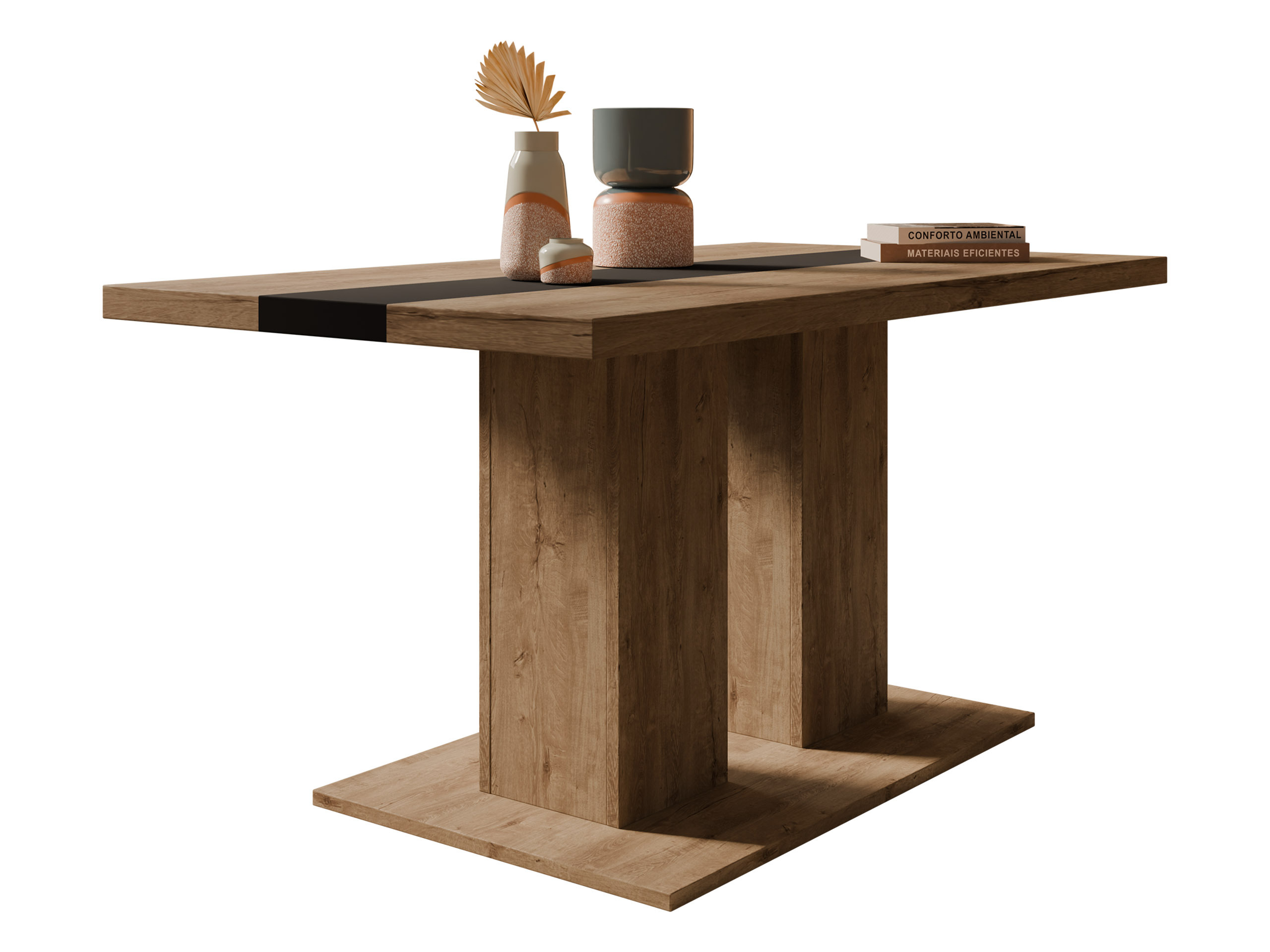 Масичка за кафе Tucson 147 (Дъб левка + Черен)