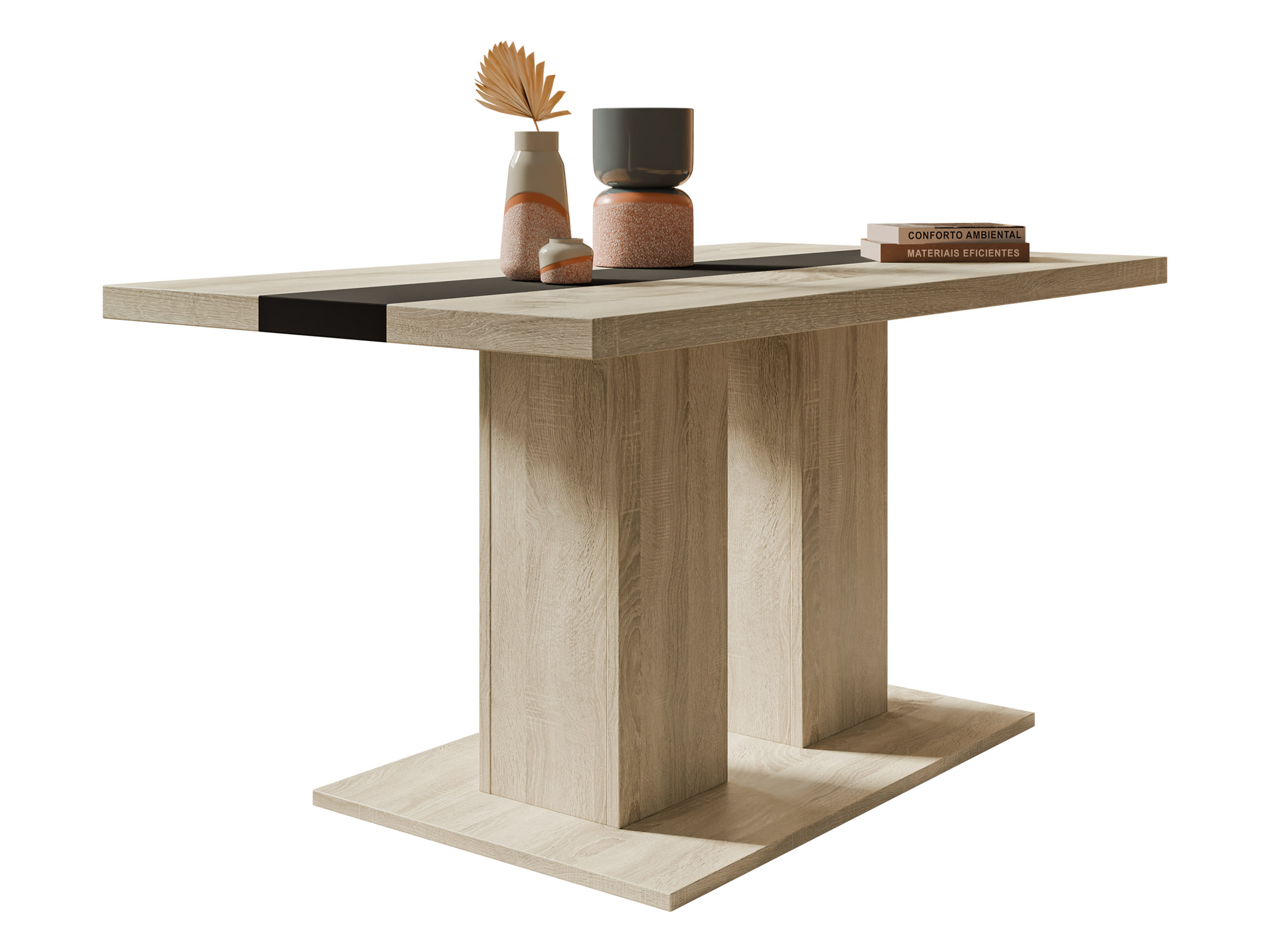 Масичка за кафе Tucson 147 (Сонома дъб + Черен)