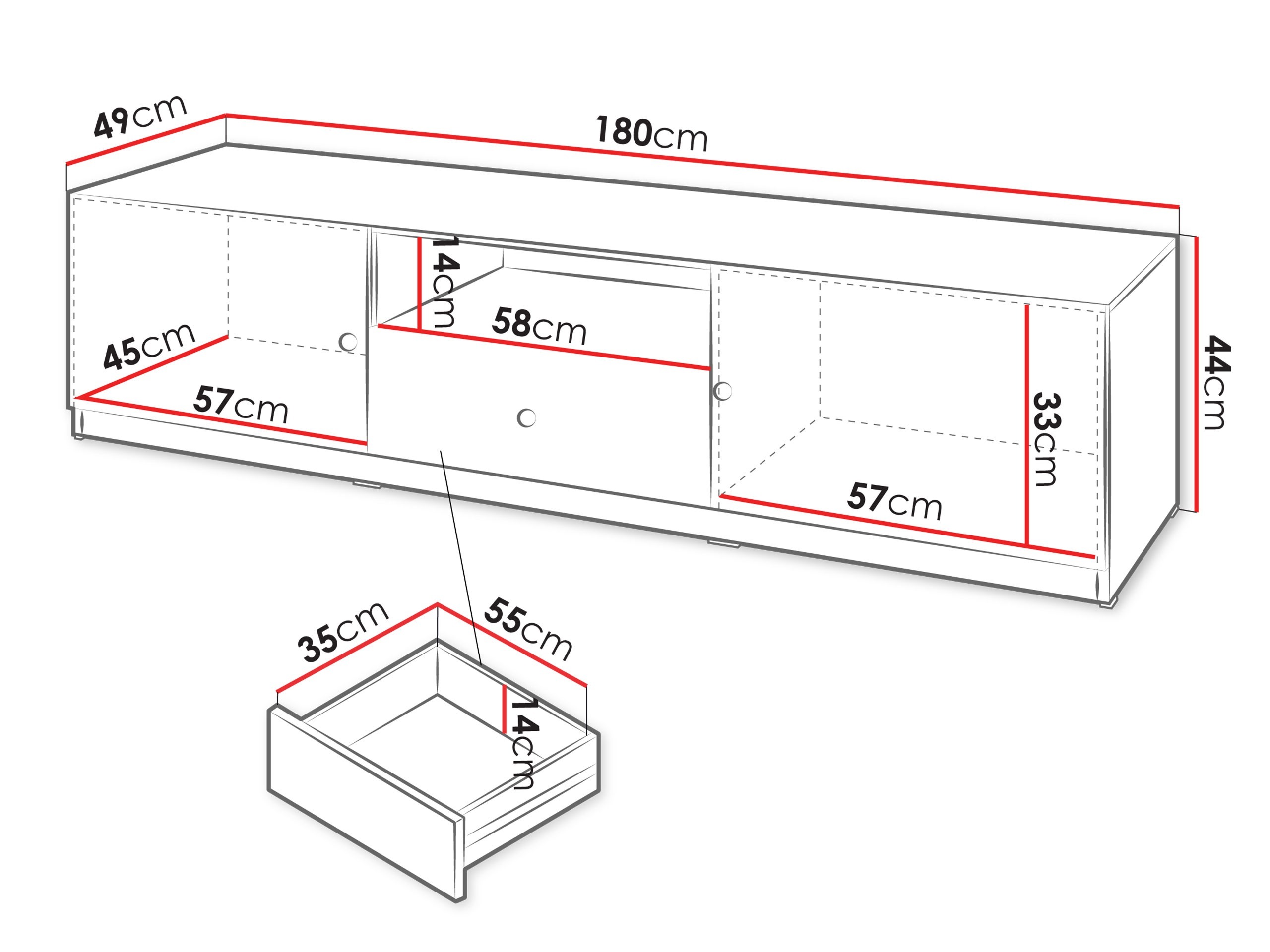 ТВ шкаф Comfivo Meleti 102