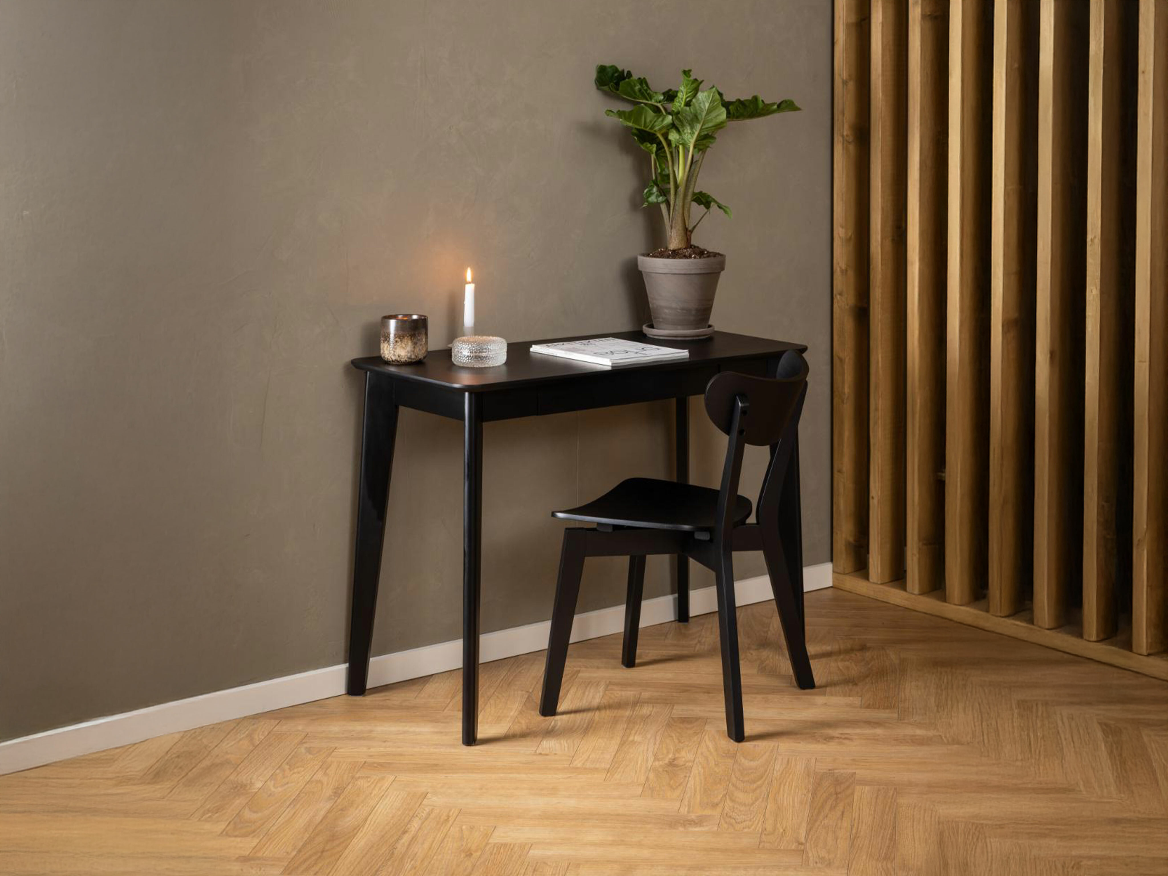 Стол Norsica 319 (Черен дъб + Черен)