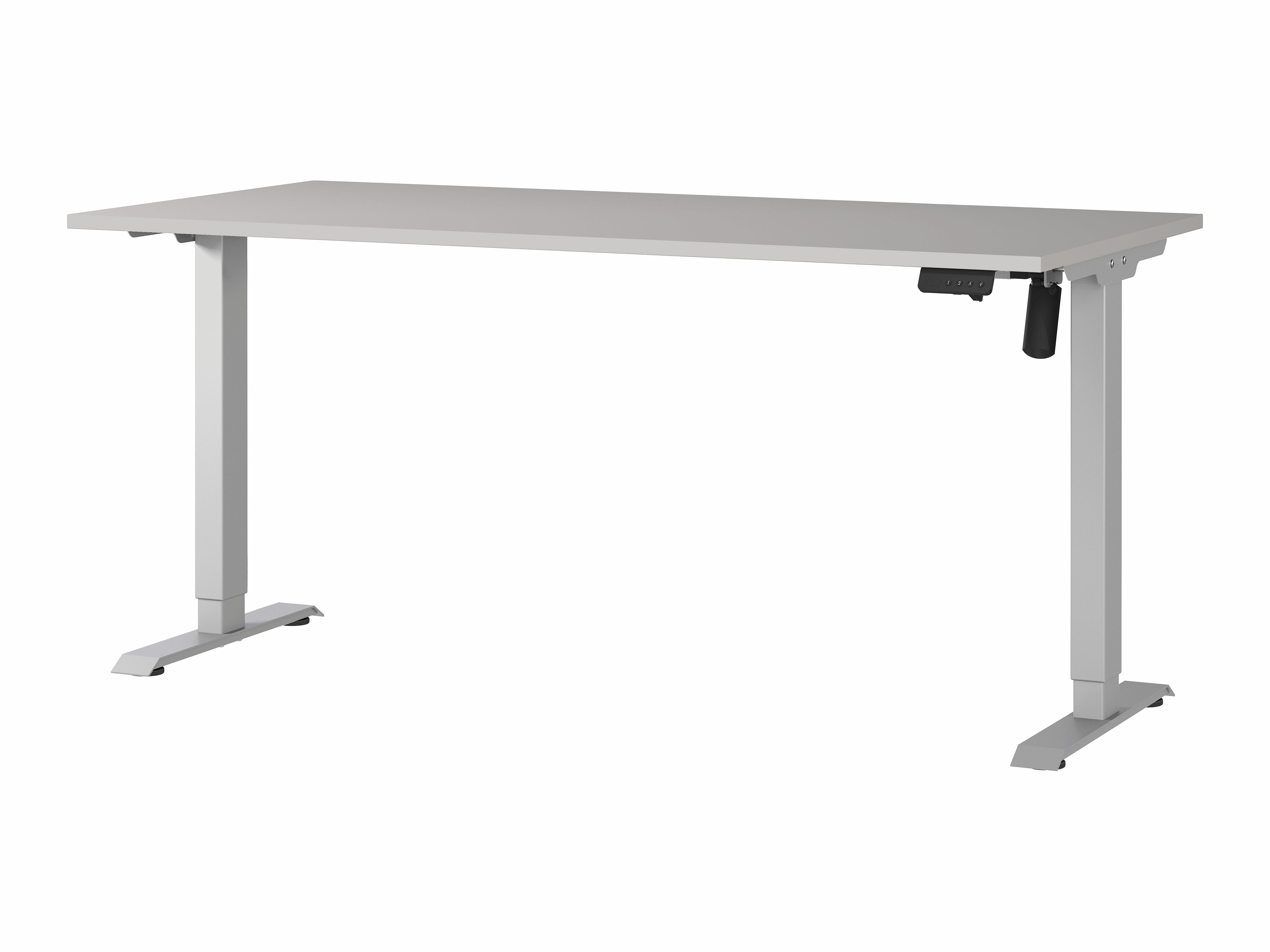 Офис бюро с регулируема височина Lartesi 117 (Кашмир + Сребро)