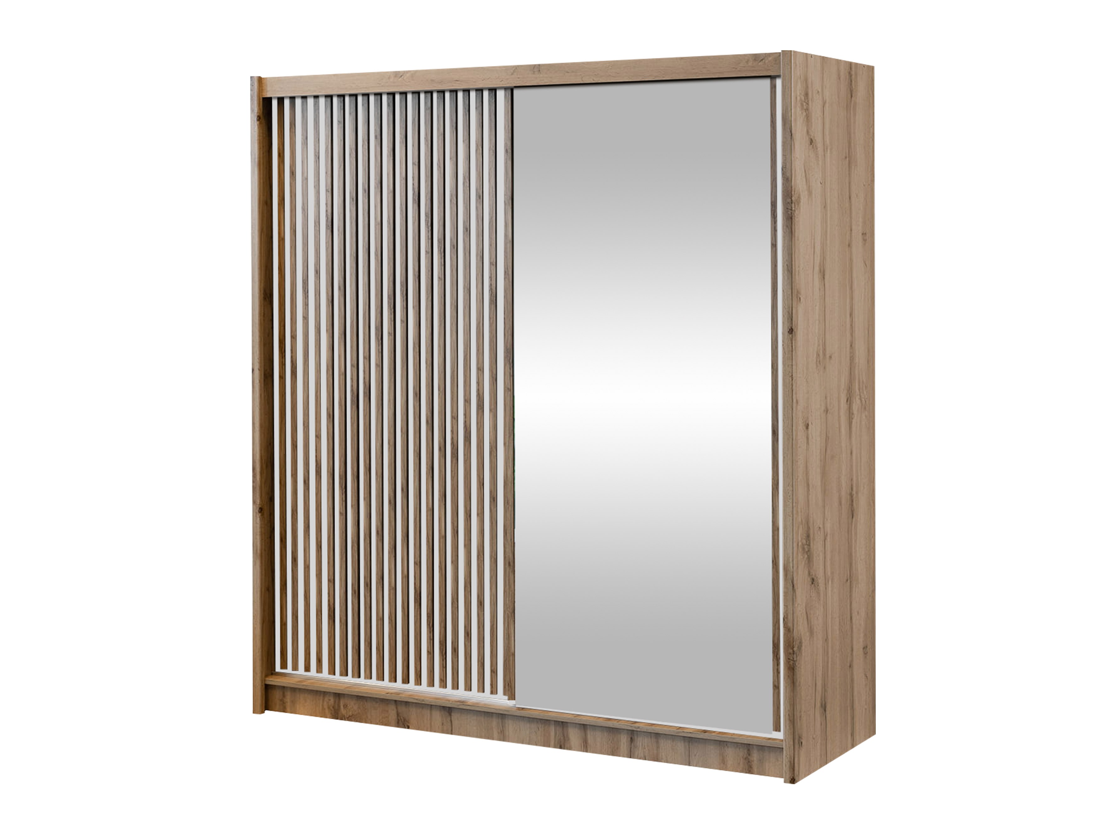 Гардероб Gemes (Дъб уотан + Бял)