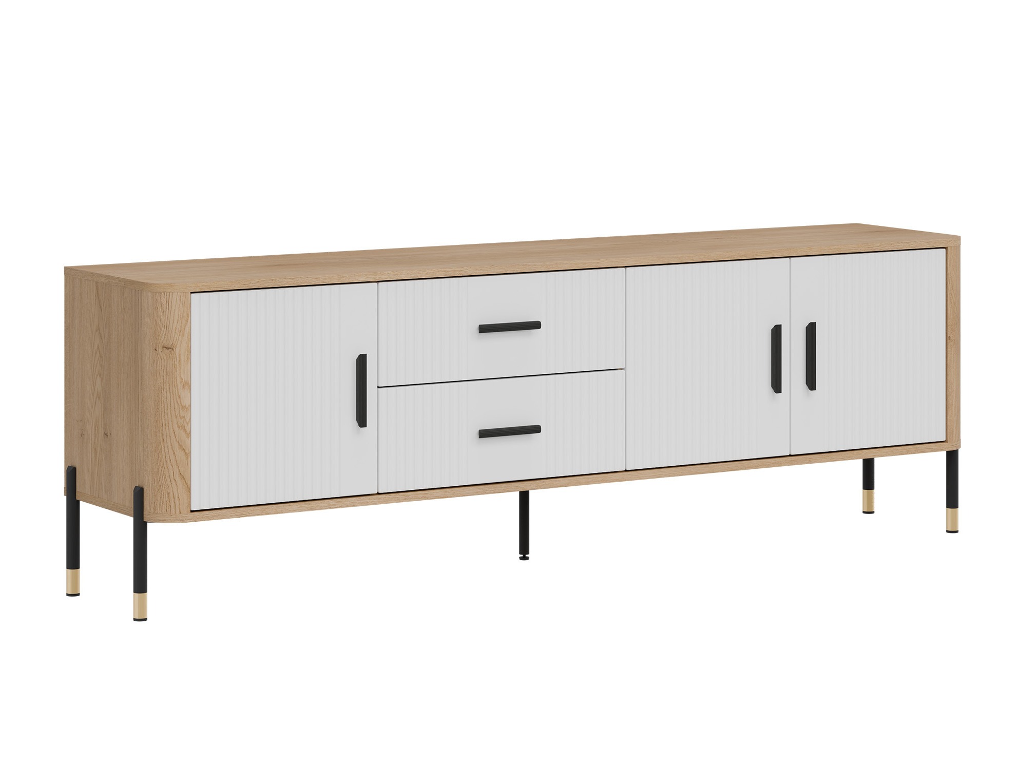 ТВ шкаф Flosora 105 (Бял)