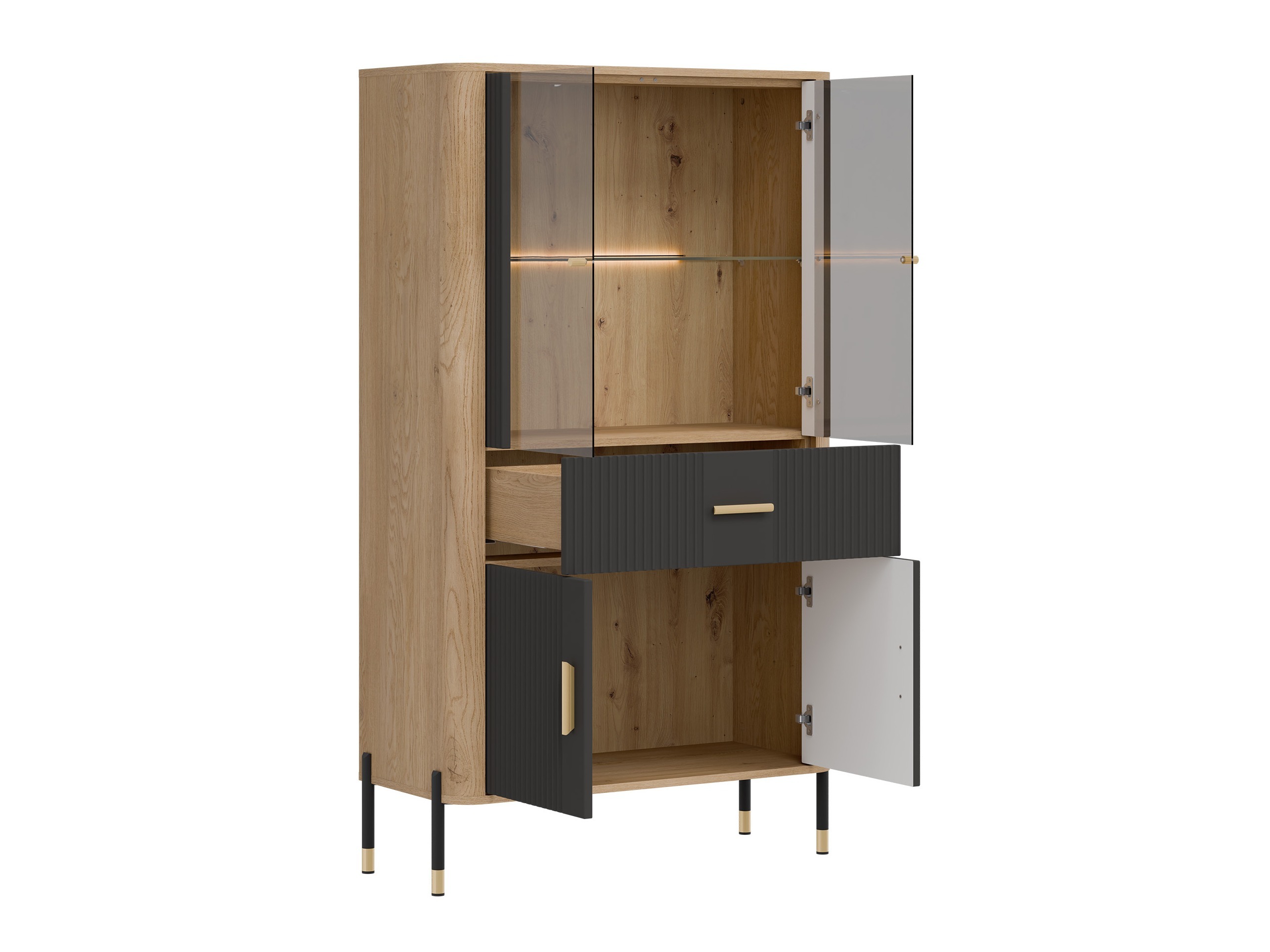 Етажерка Flosora 125 (Антрацит)