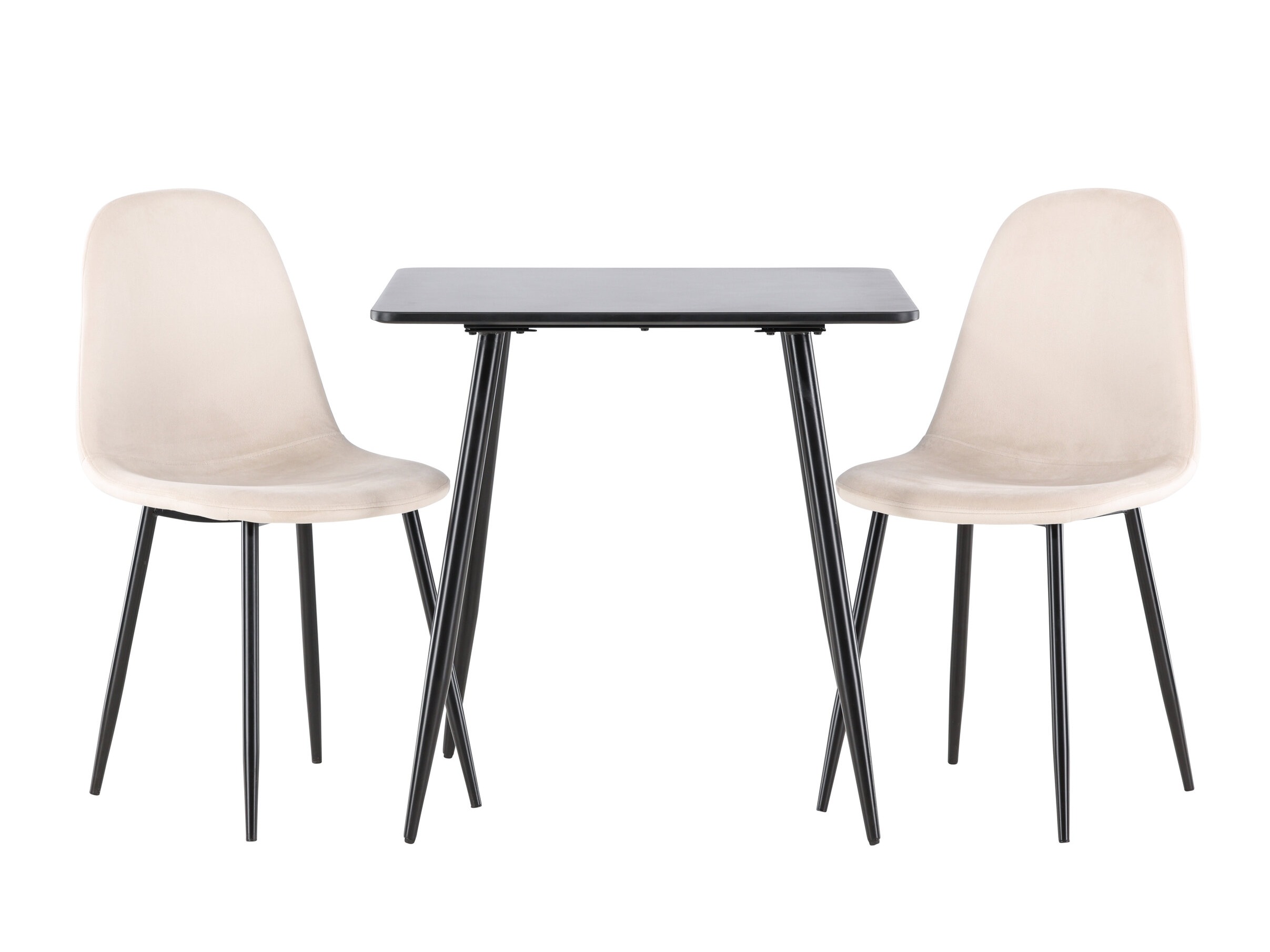 Маса и столове за трапезария Dallas 4909 (Бежов + Черен)