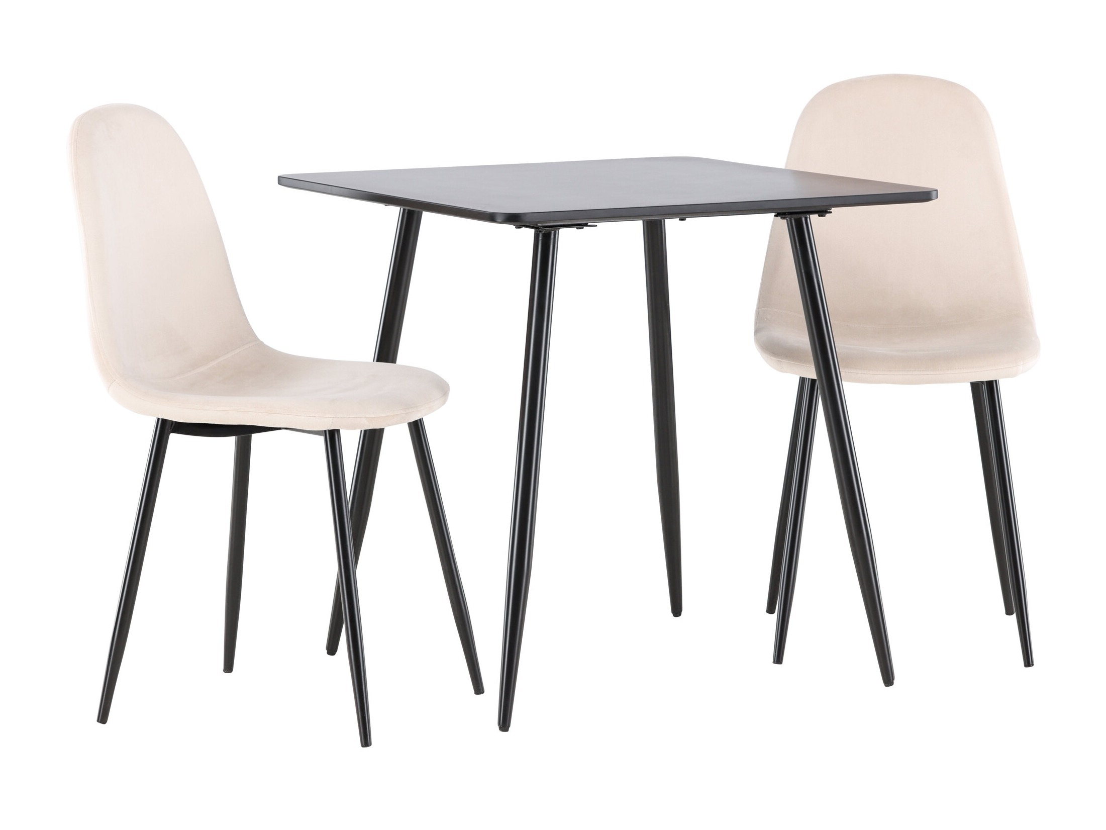 Маса и столове за трапезария Dallas 4909 (Бежов + Черен)