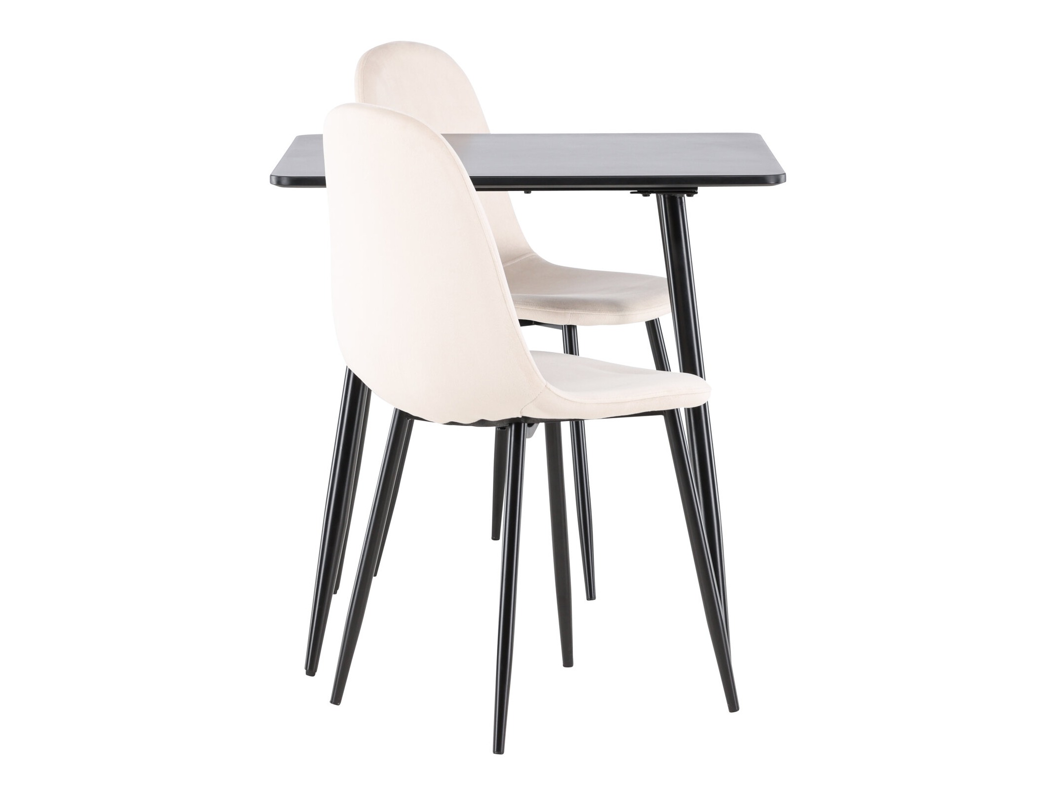 Маса и столове за трапезария Dallas 4909 (Бежов + Черен)