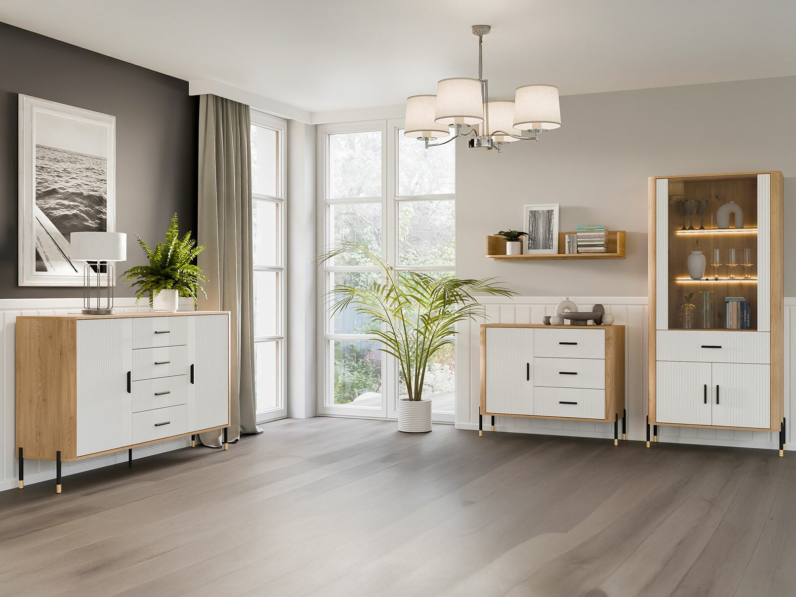 Етажерка Flosora 129 (Бял)