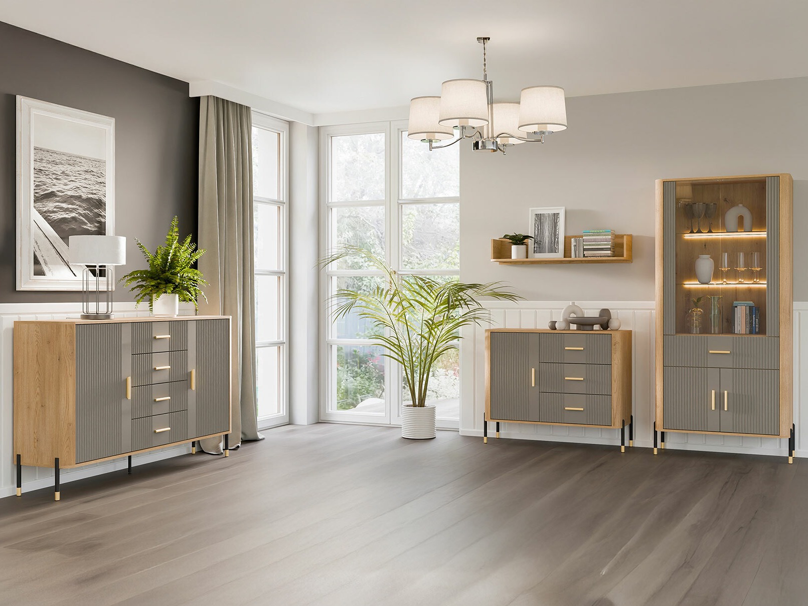 Етажерка Flosora 129 (Сив)