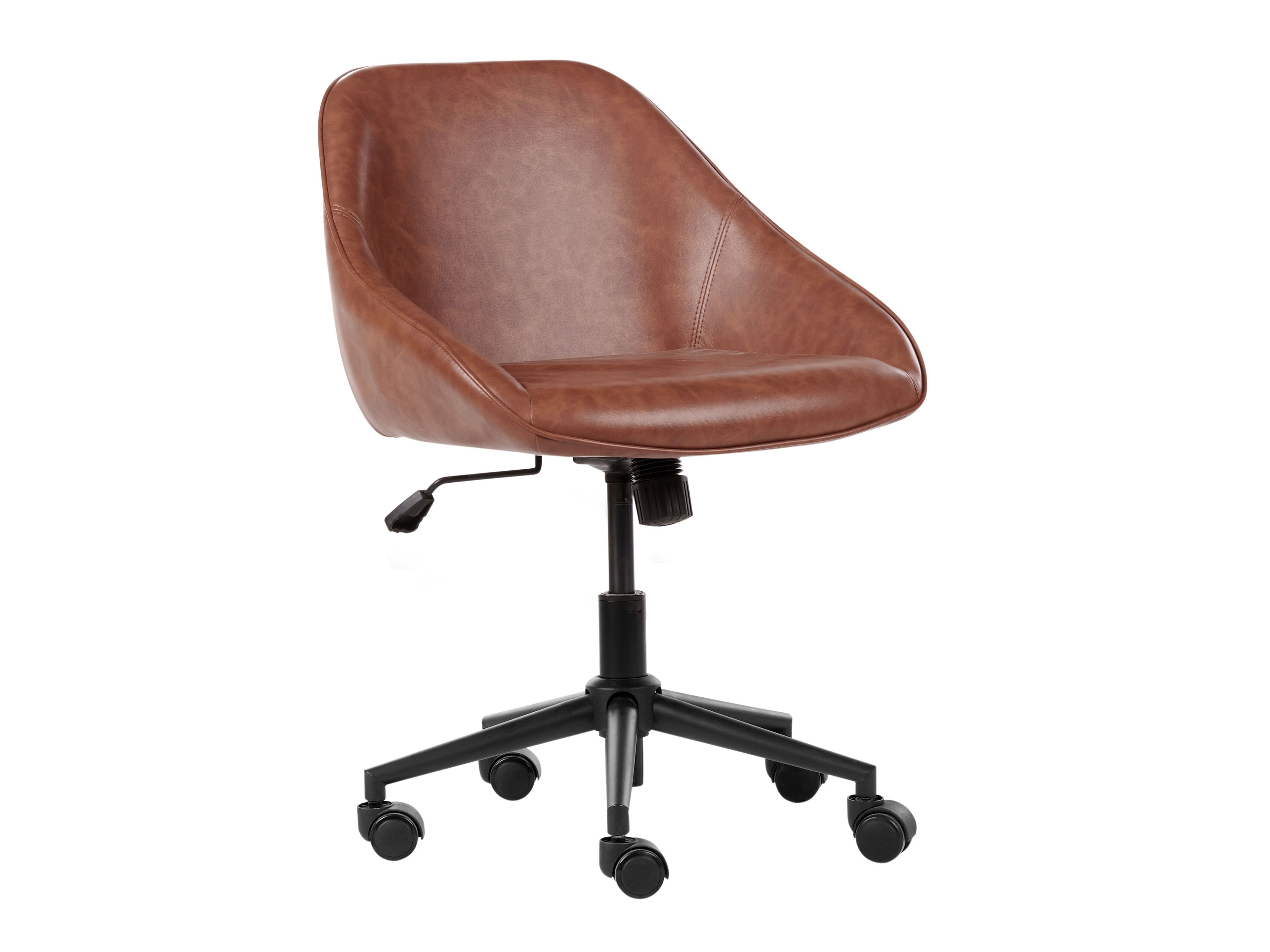 Офис стол Berwyn 2770 (Черен + Кафяв)