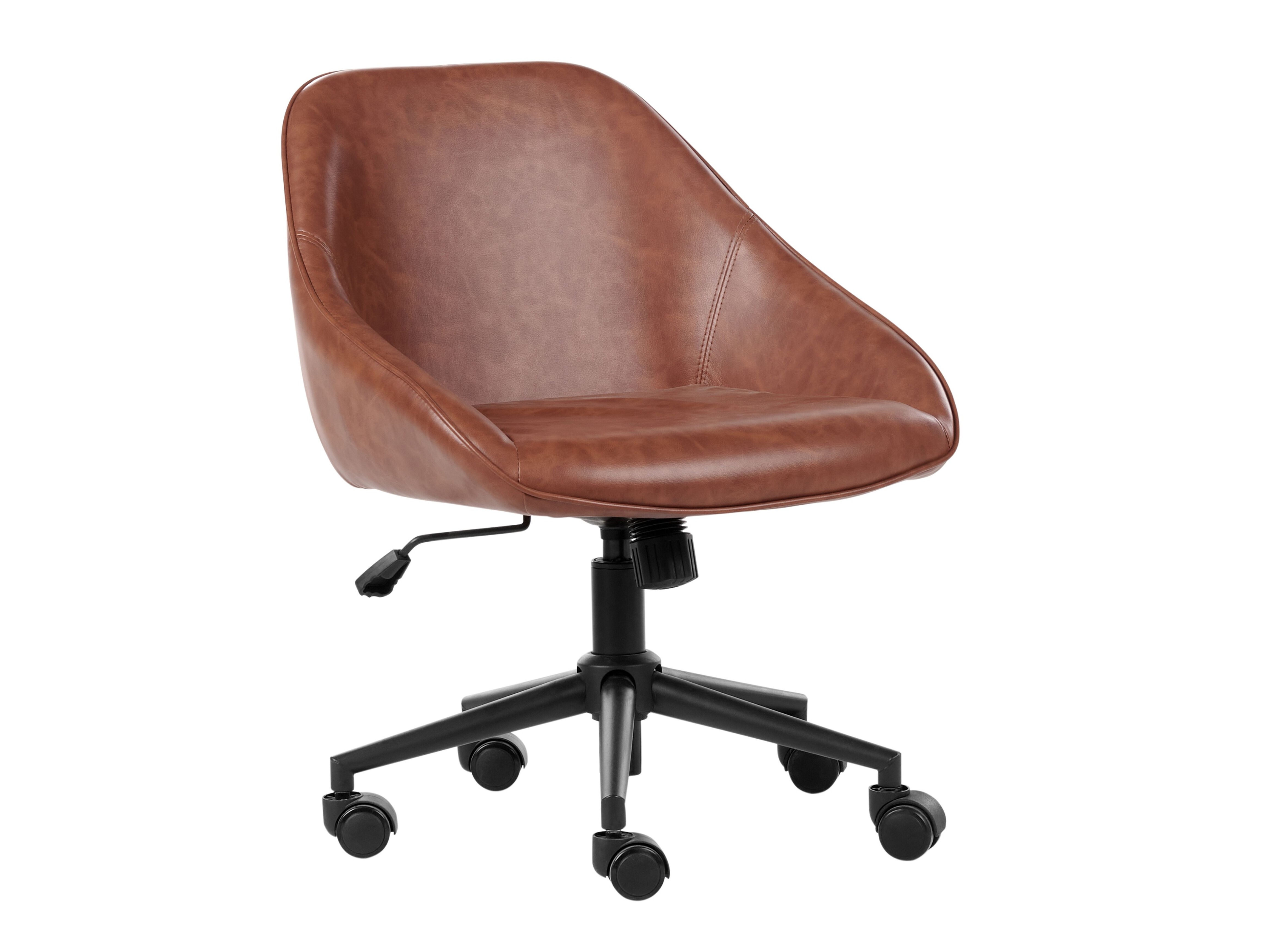 Офис стол Berwyn 2770 (Черен + Кафяв)