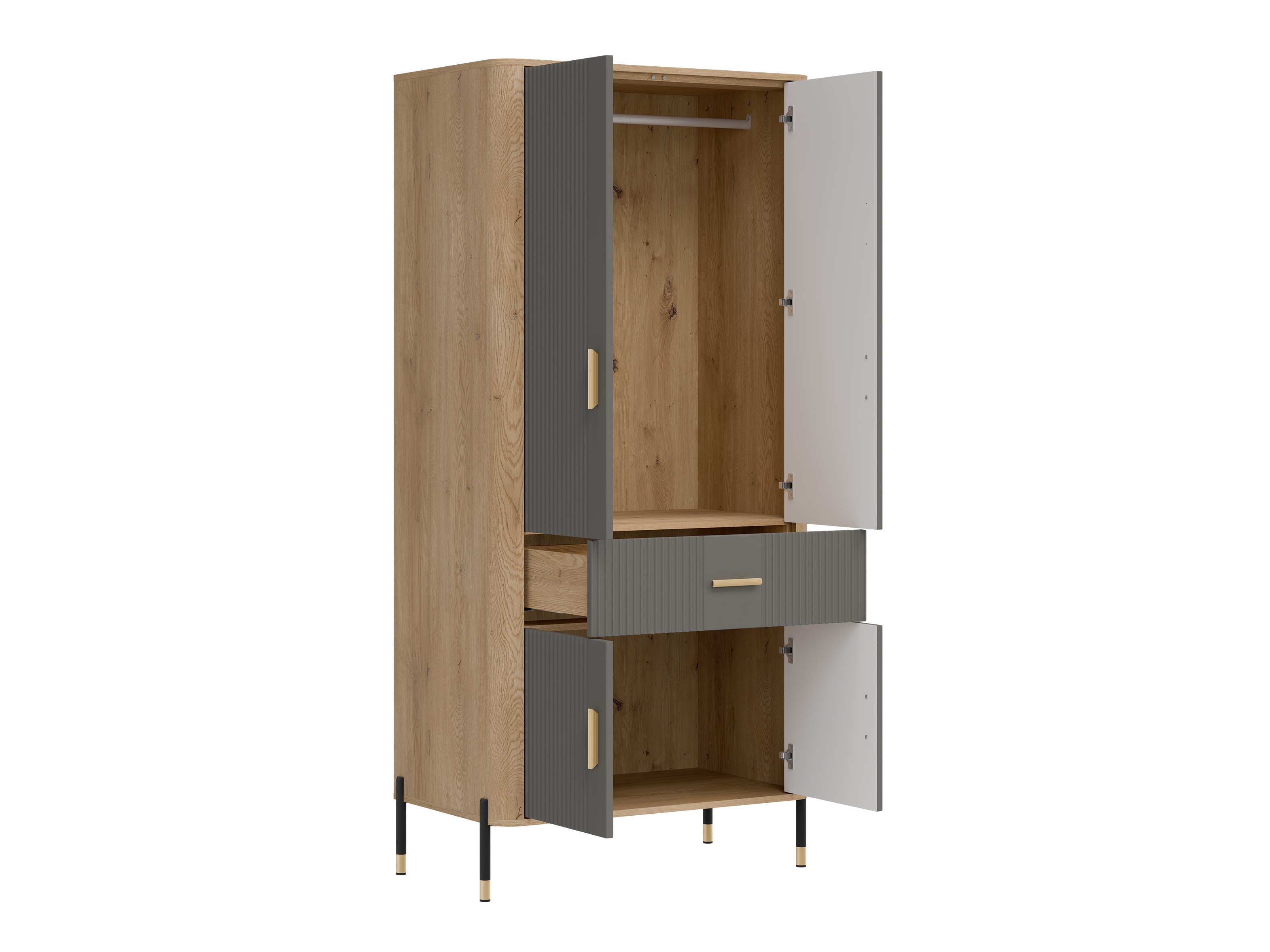 Гардероб Flosora 133 (Сив)
