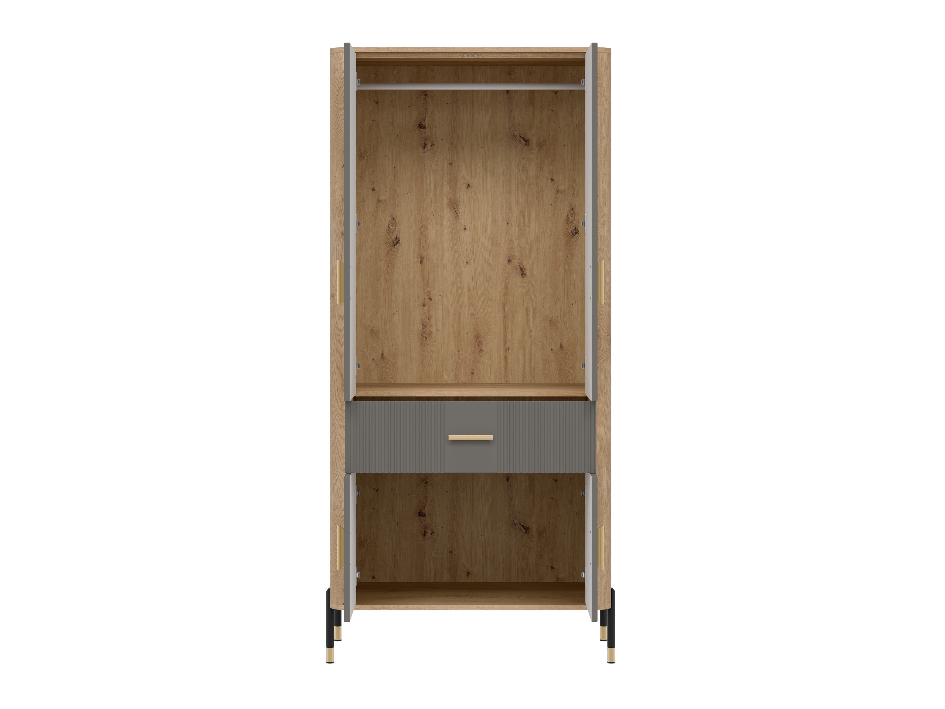Гардероб Flosora 133 (Сив)