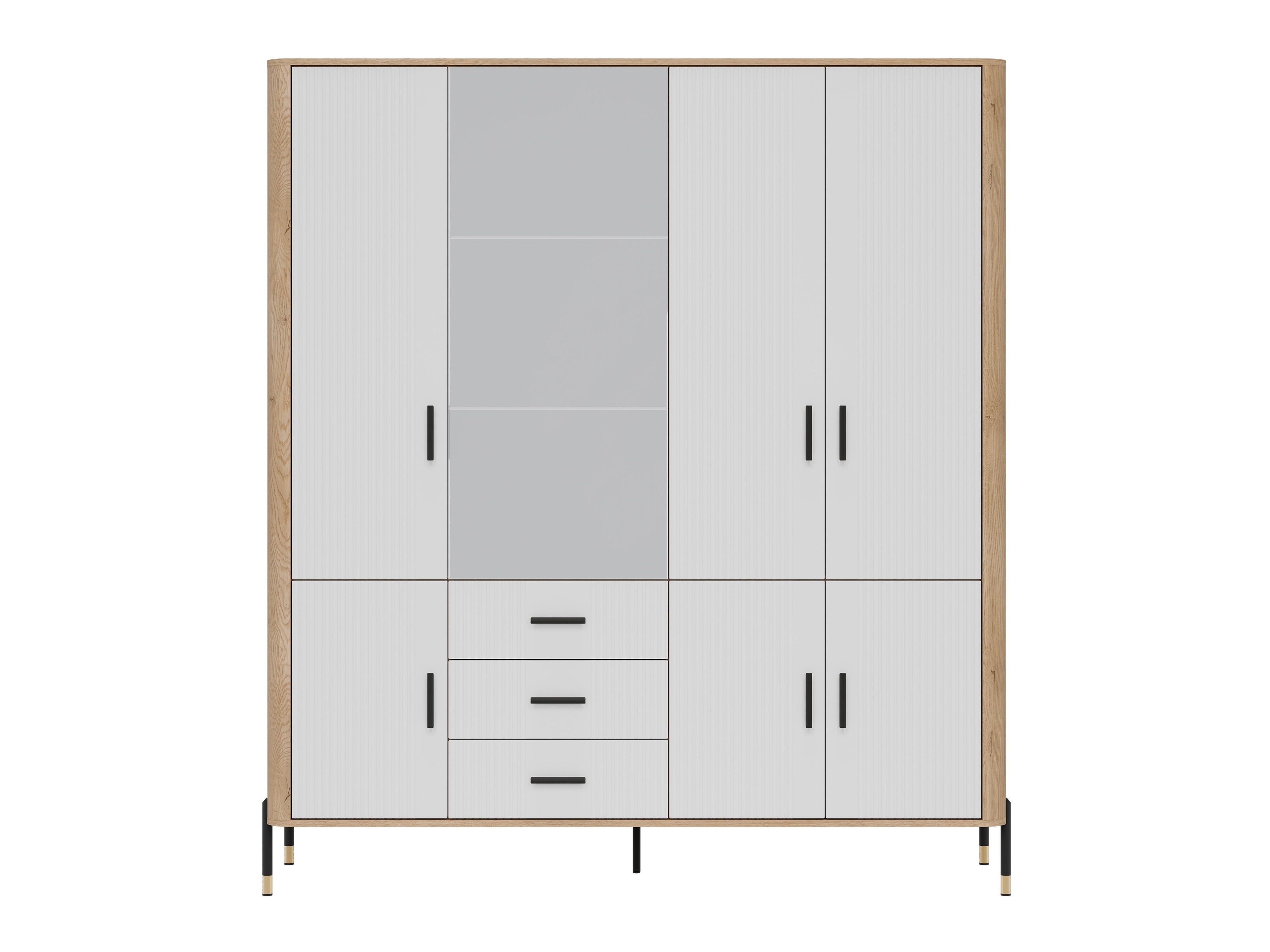 Гардероб Flosora 135 (Бял)