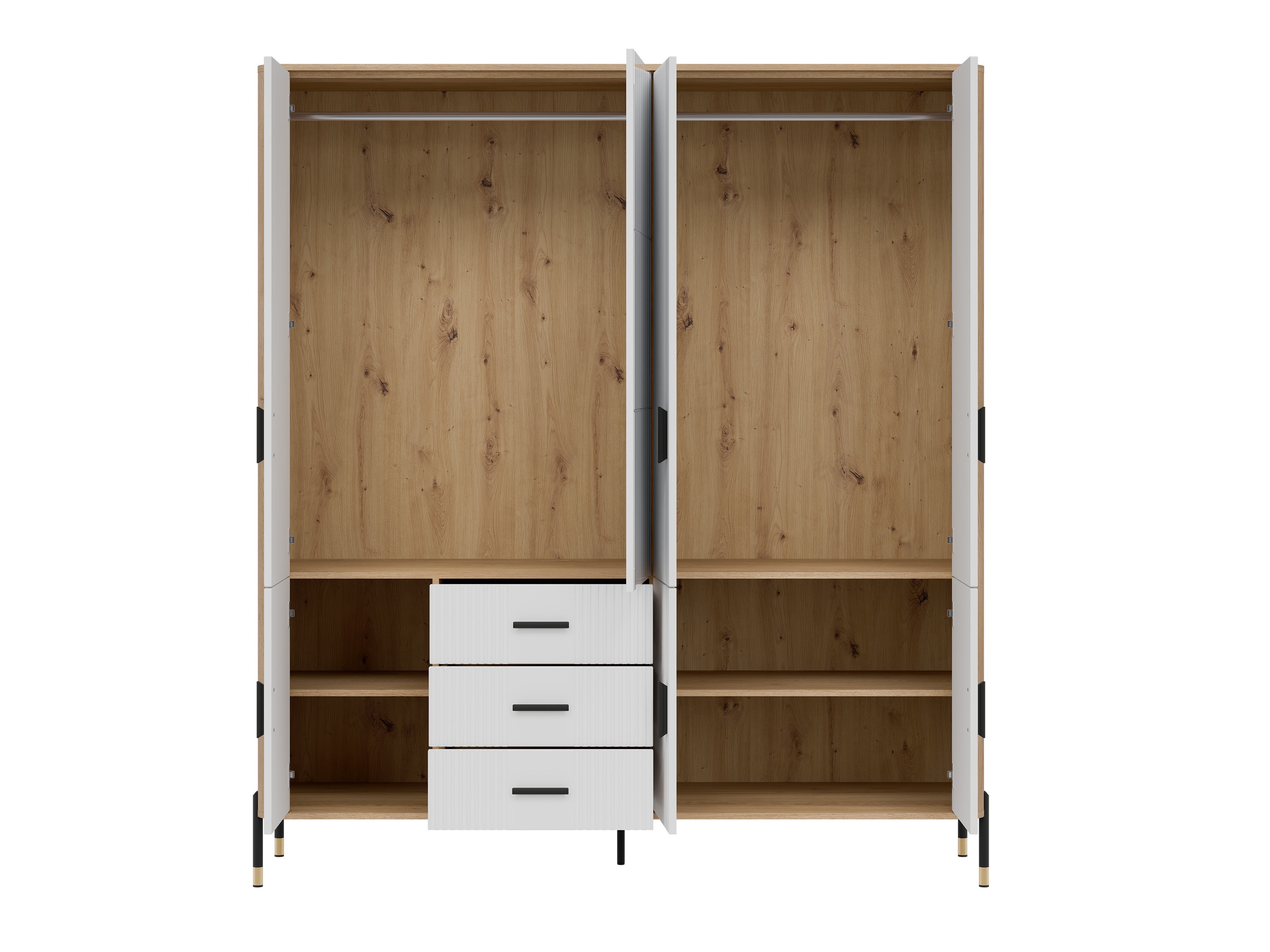 Гардероб Flosora 135 (Бял)