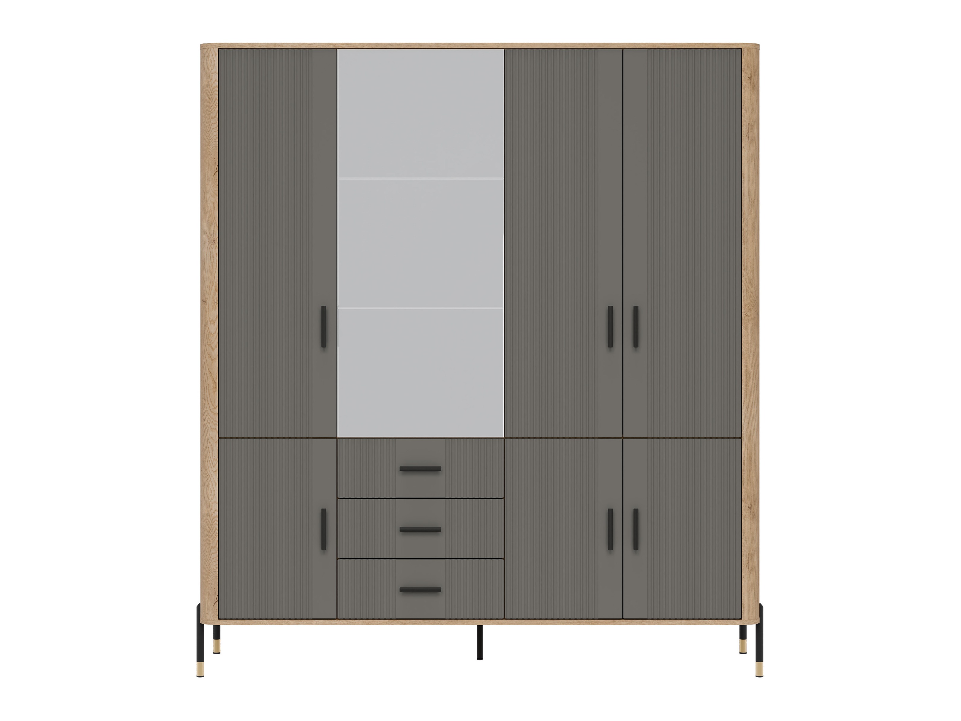 Гардероб Flosora 135 (Сив)