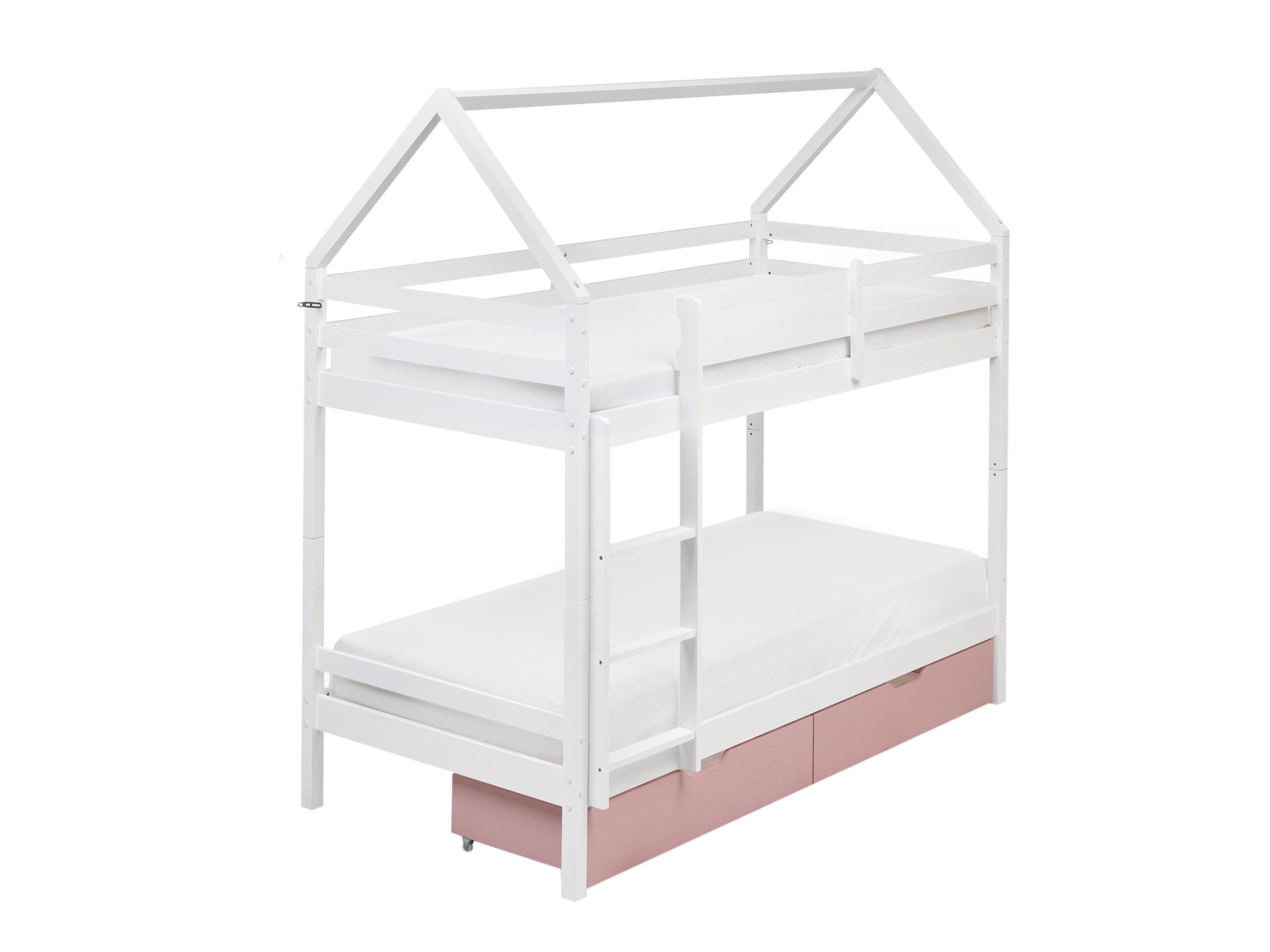 Двуетажно легло Berwyn 2794 (Бял + Роза)