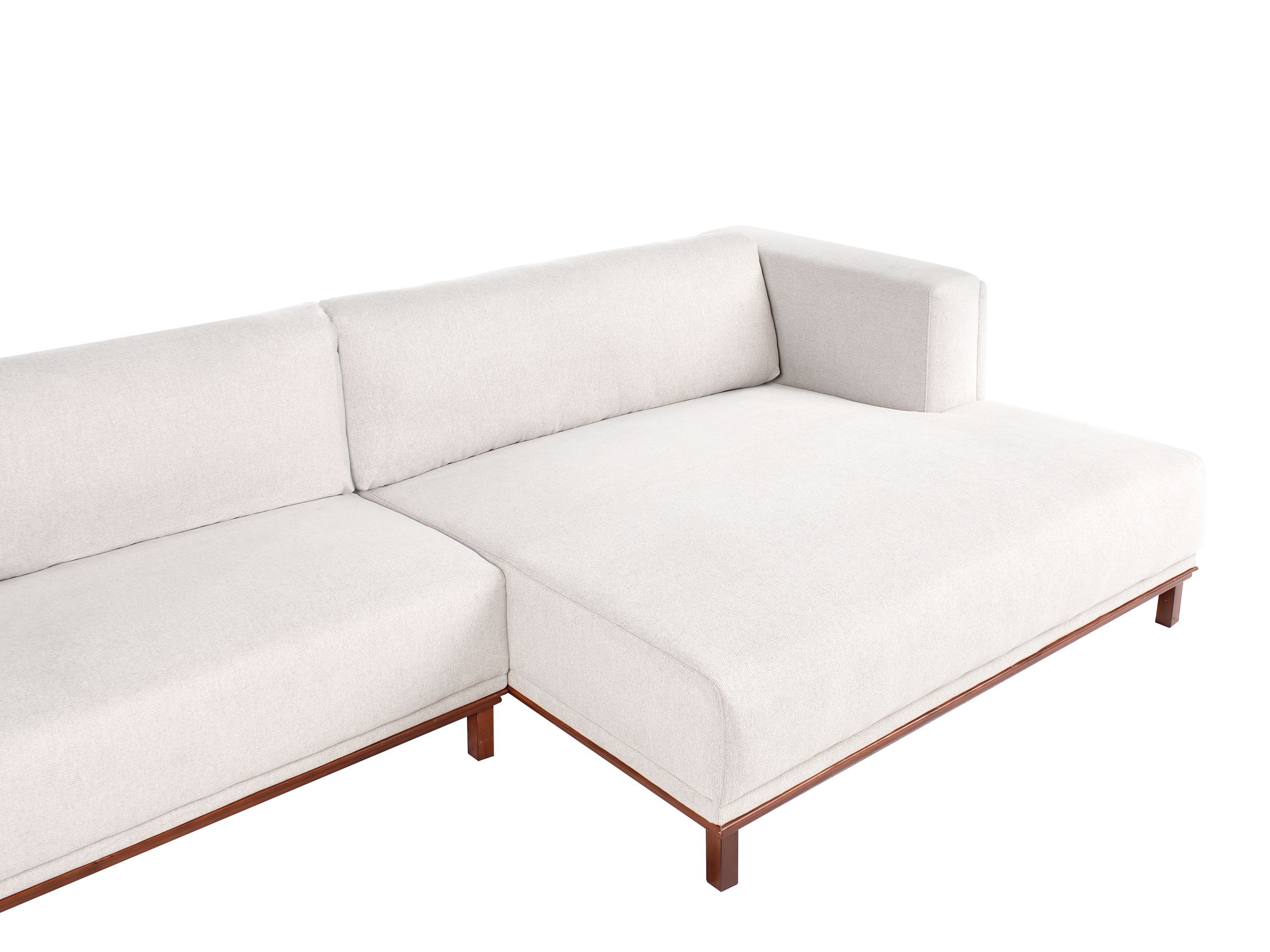 Ъглов диван Berwyn 2798 (Светло бежово)