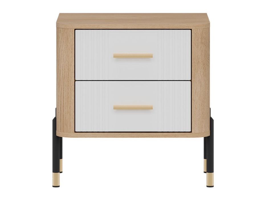 Нощно шкафче Flosora 140 (Бял)