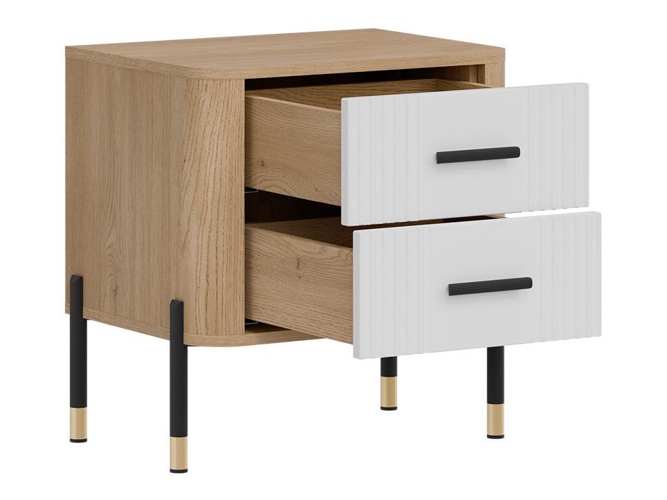 Нощно шкафче Flosora 140 (Бял)