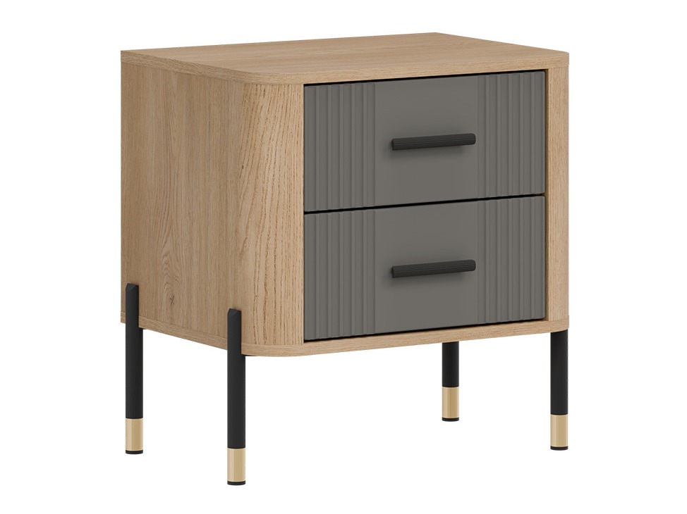 Нощно шкафче Flosora 140 (Сив)