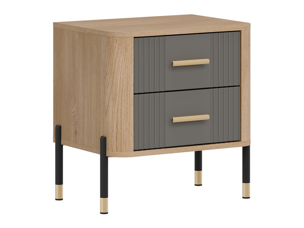 Нощно шкафче Flosora 140 (Сив)