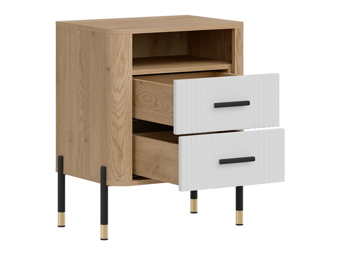 Нощно шкафче Flosora 142 (Бял)