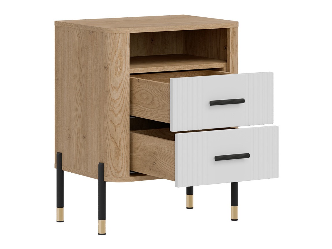 Нощно шкафче Flosora 142 (Бял)