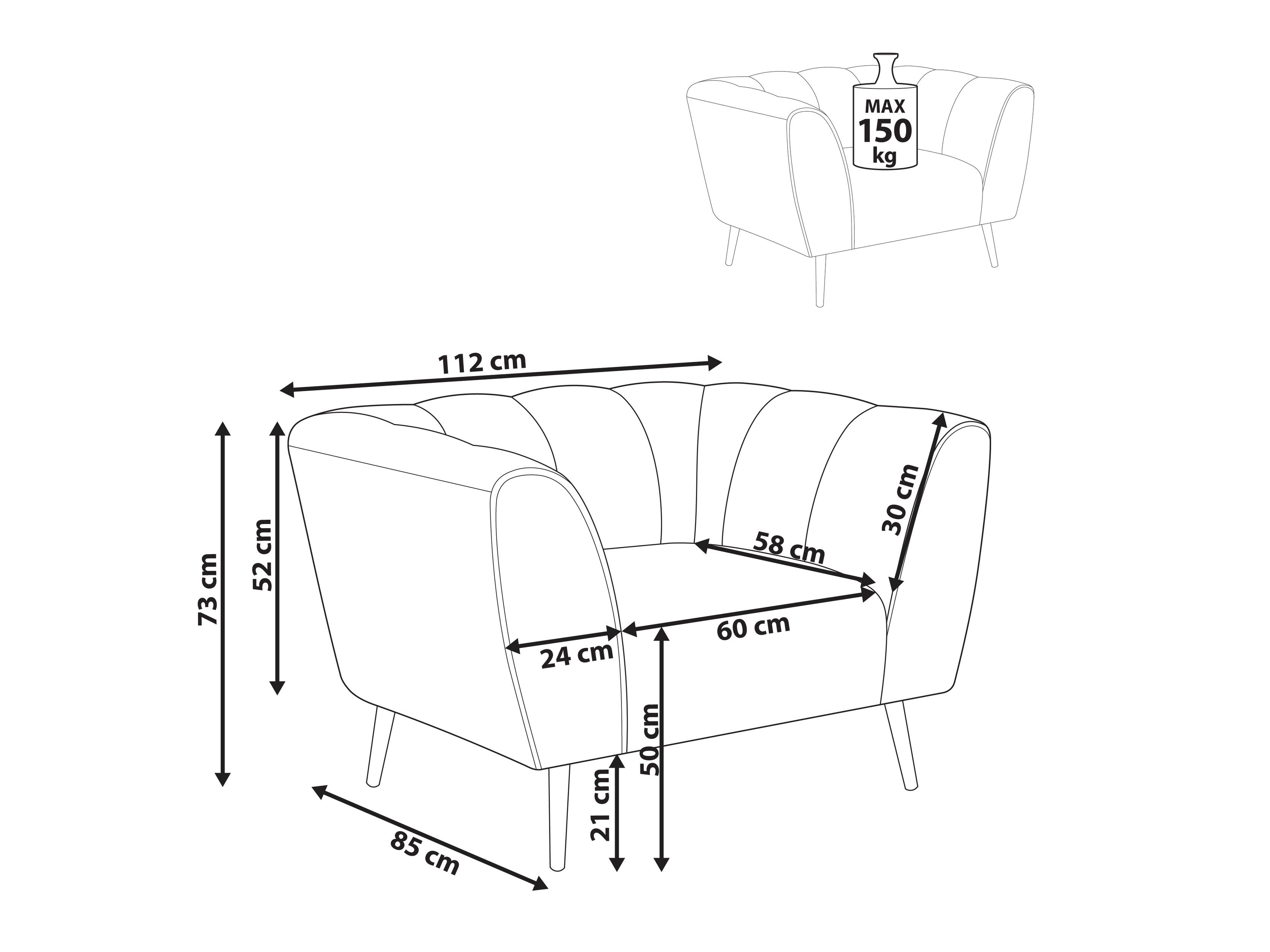 Фотьойл Berwyn 2806 (Сметана)